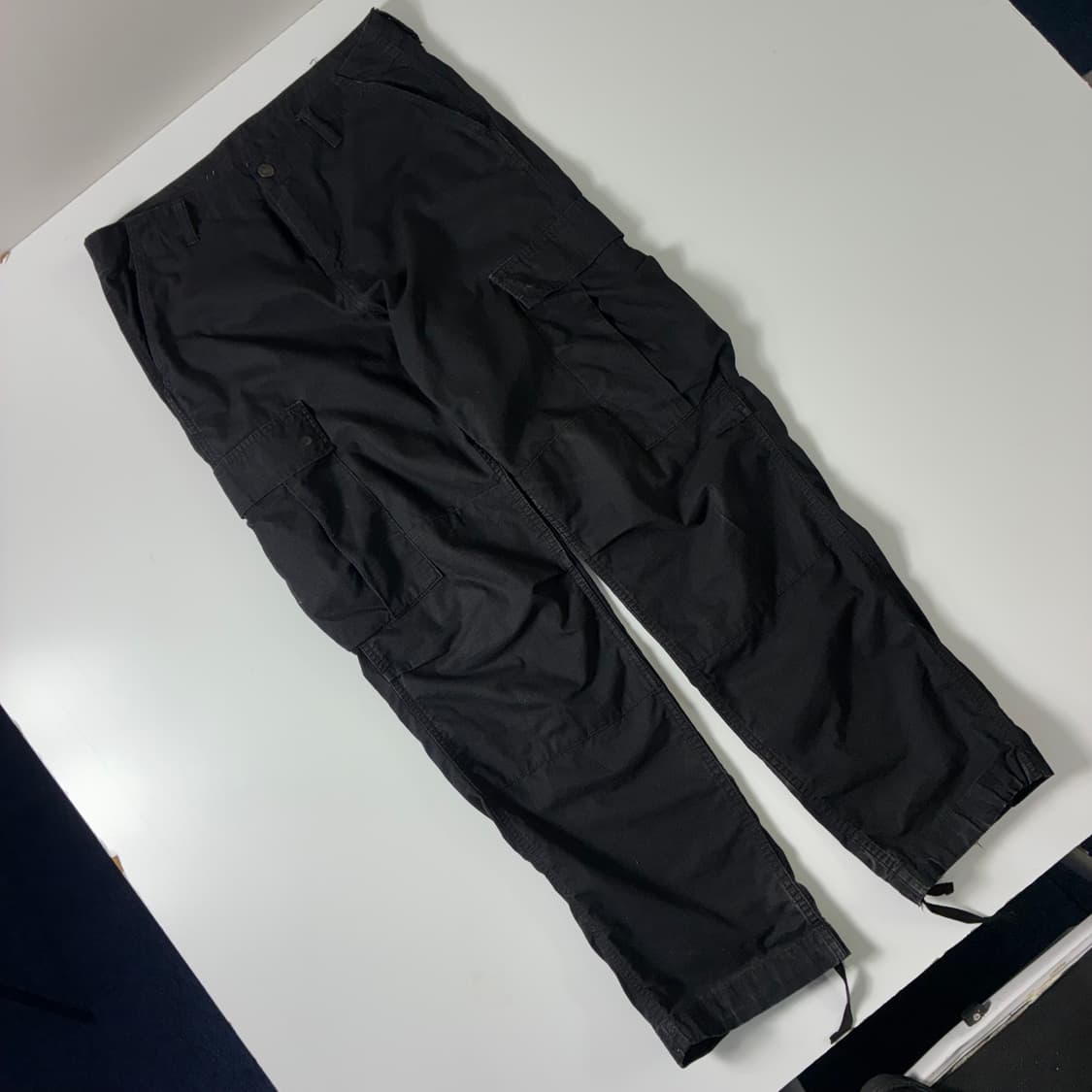 Carhartt  칼하트 wip 레귤러 블랙 카고 팬츠 상품이미지4