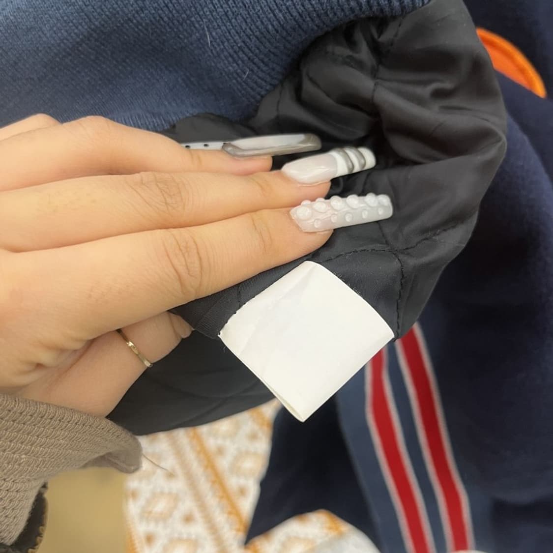 빈티지 76 올드스쿨 레트로 키치 레더 바시티 자켓 110 C10796 상품이미지6