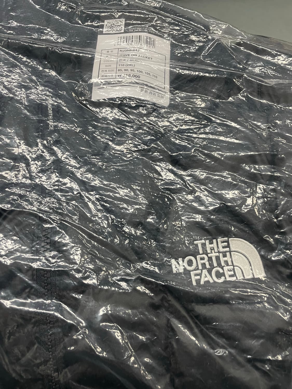 노스페이스 화이트라벨 웨이브 온 자켓 블랙 XXL 상품이미지2