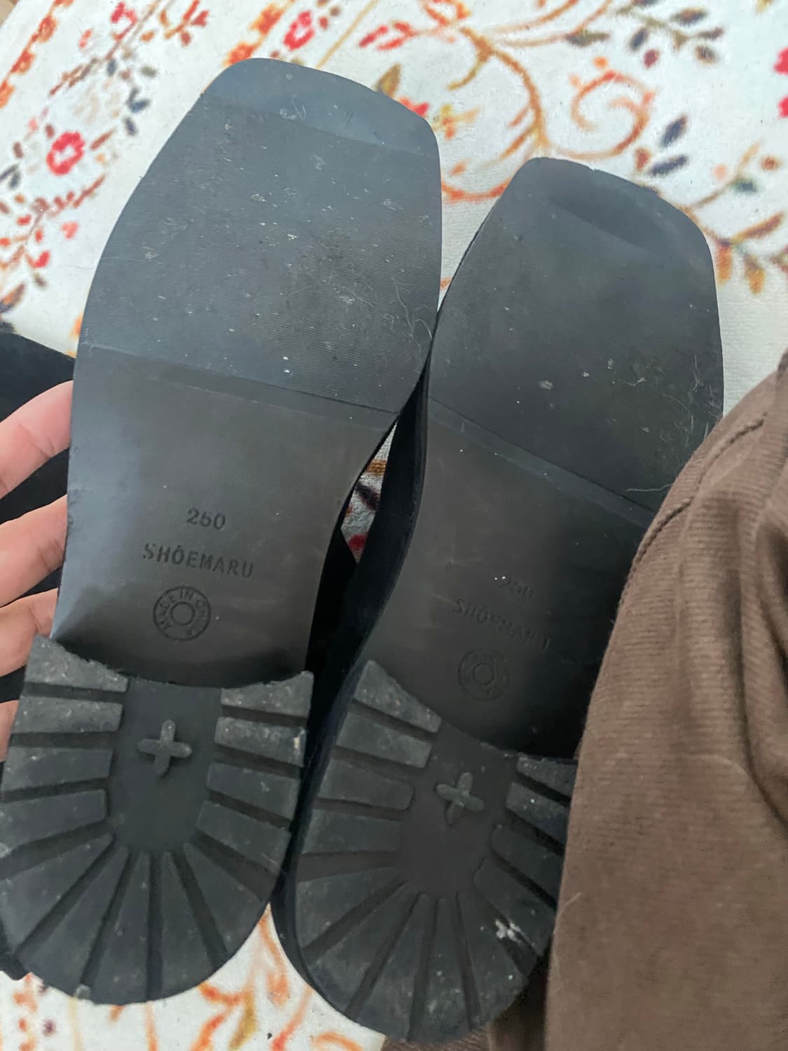 SHOEMARU 스웨이드 롱 부츠 250mm 상품이미지5