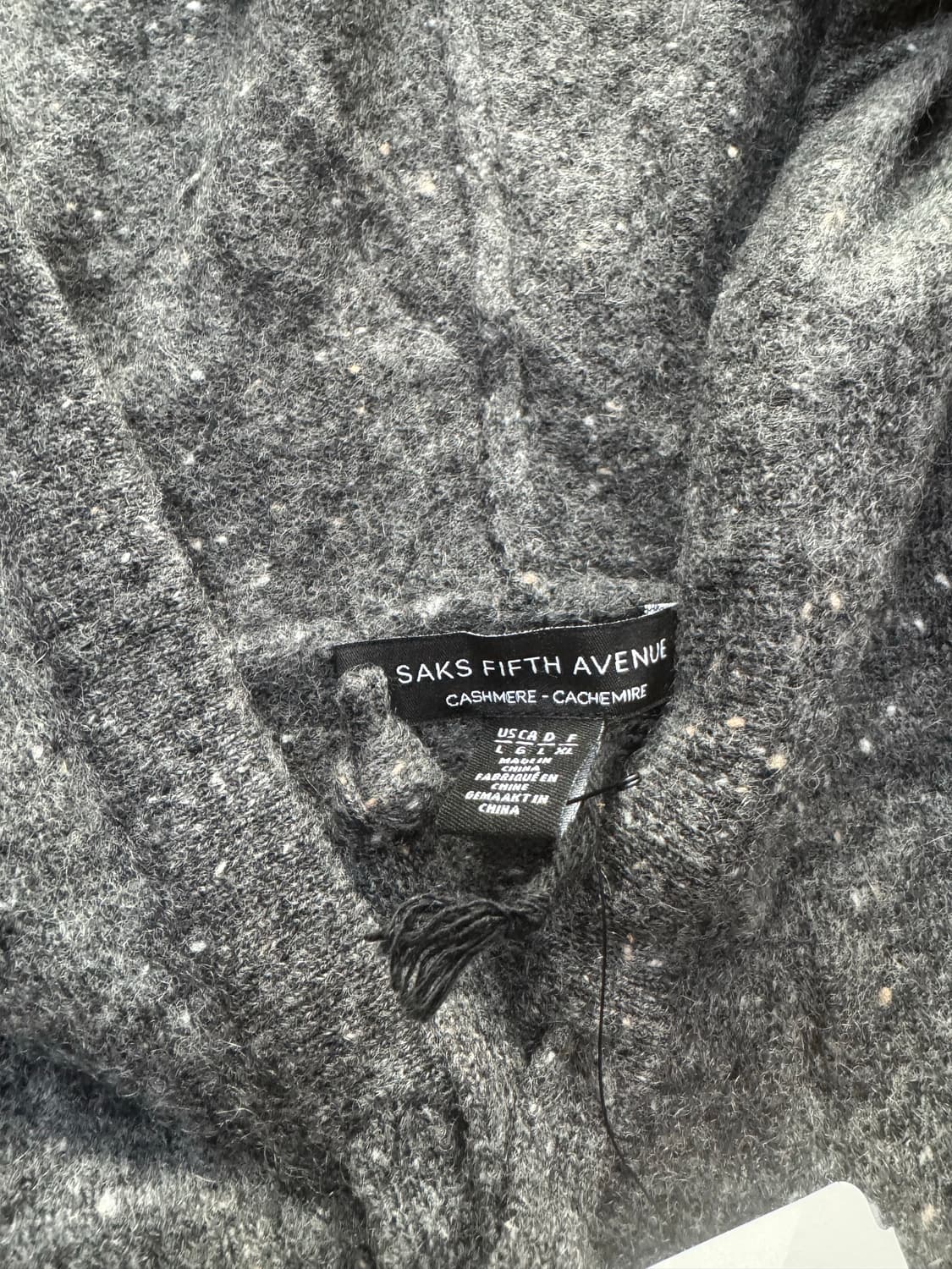 saks fifth avenue 100%캐시미어 보카시 후드니트  상품이미지2