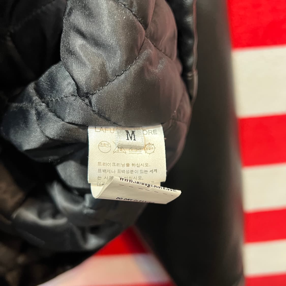 라퍼지스토어 누빔 레더 자켓 상품이미지4