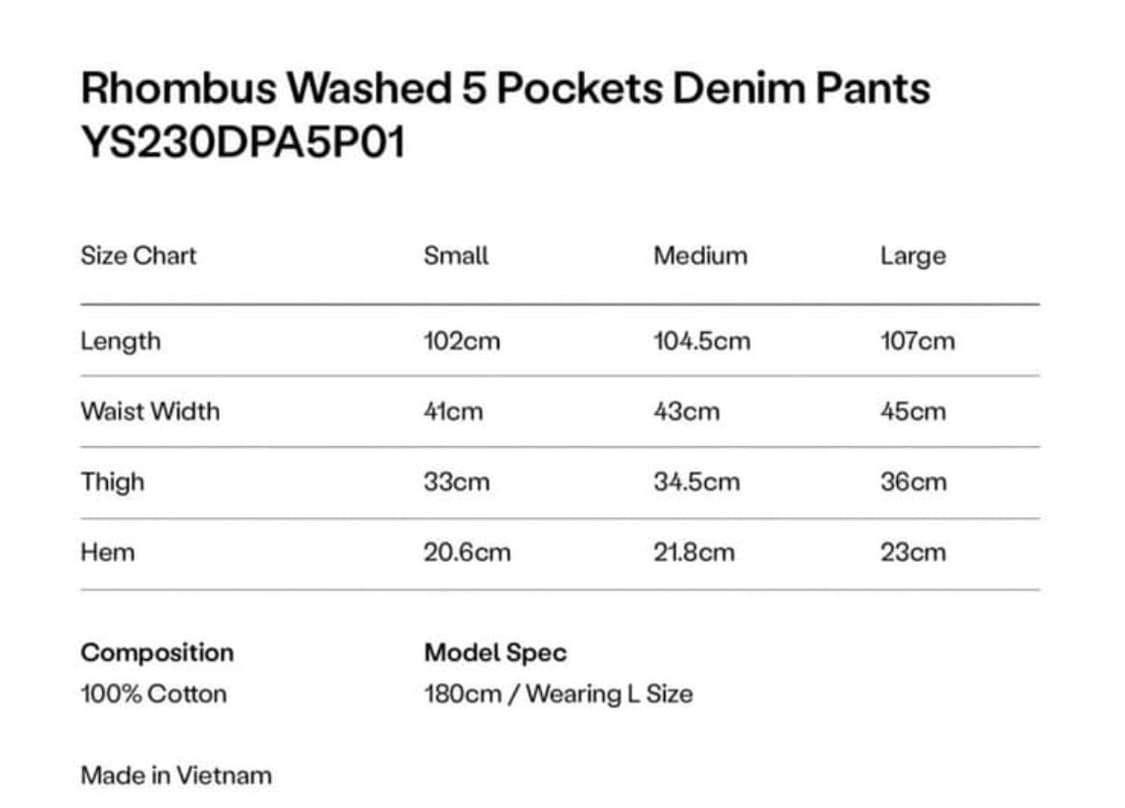 예스아이씨 데님팬츠 상품이미지2
