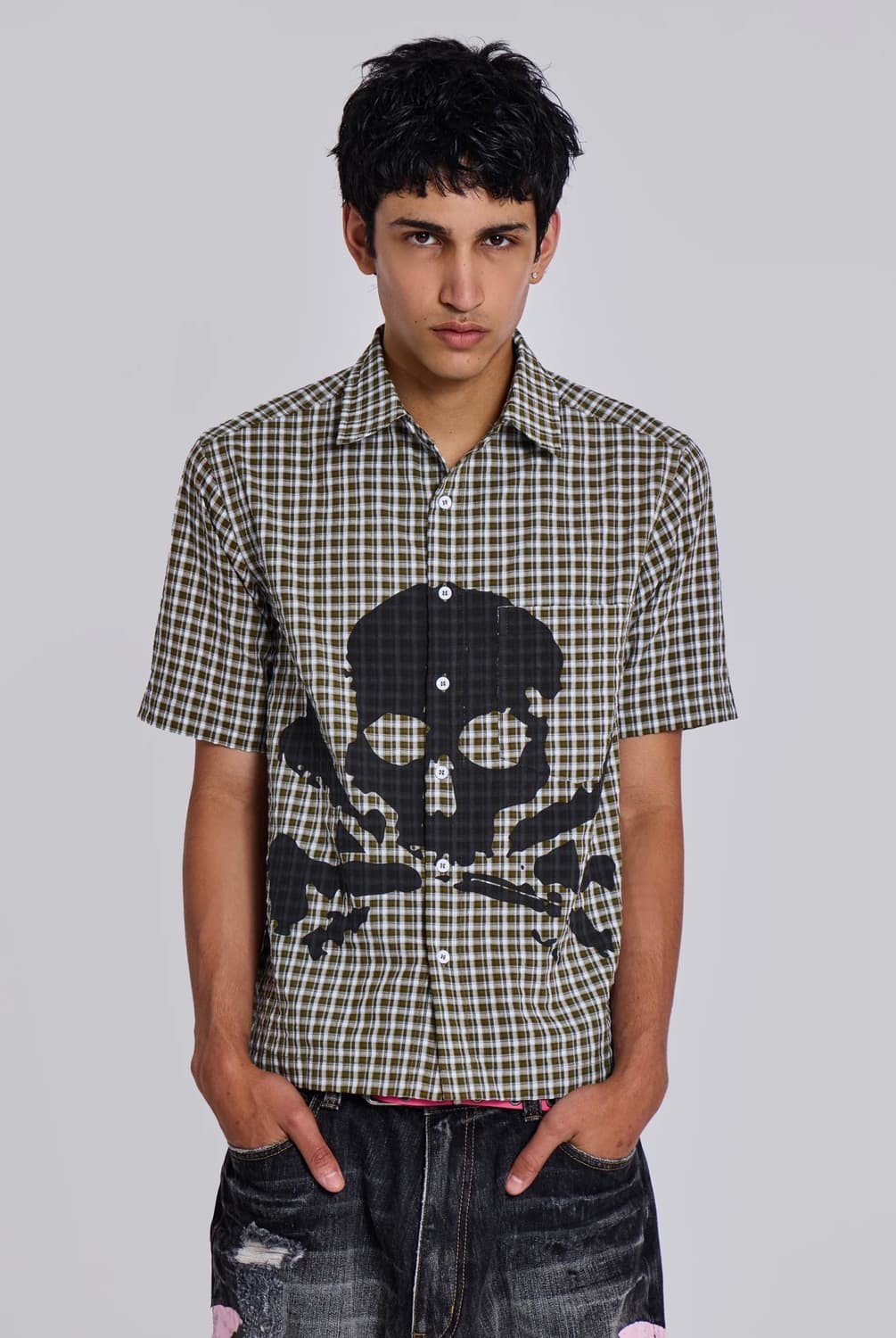 Jaded London Wasted Check Shirts 상품이미지1