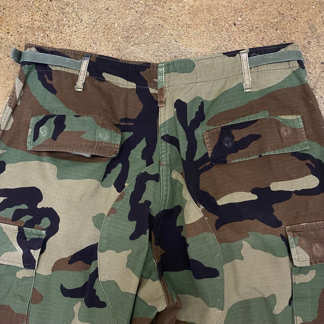 USA 미국 빈티지 카모 밀리터리 카고 바지 상품이미지7