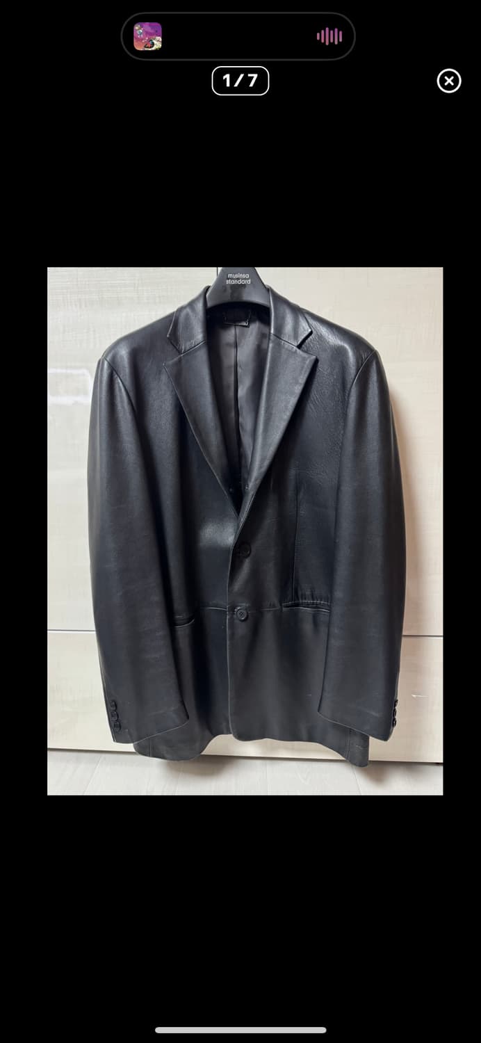양가죽 블레이저 가죽 레더 상품이미지1