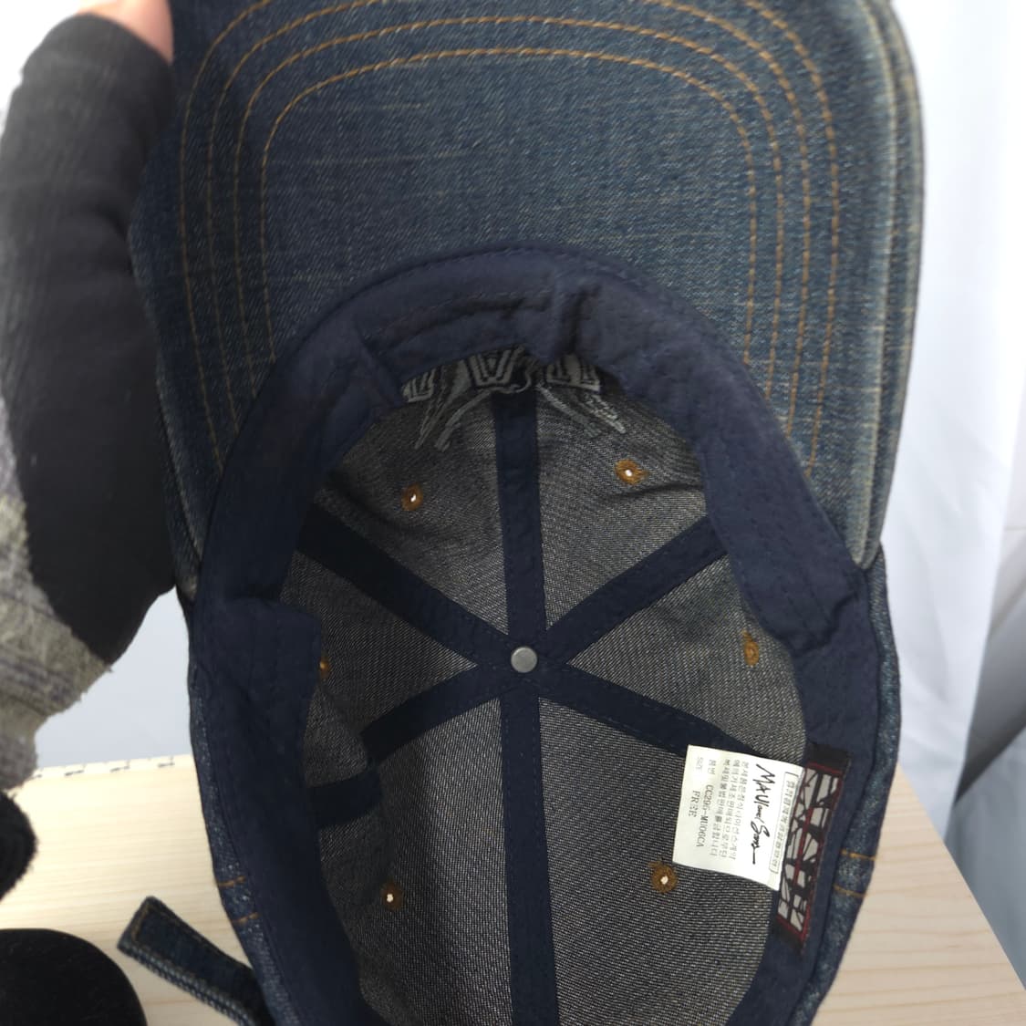 마우이 데님 독수리 자수 볼캡 상품이미지7