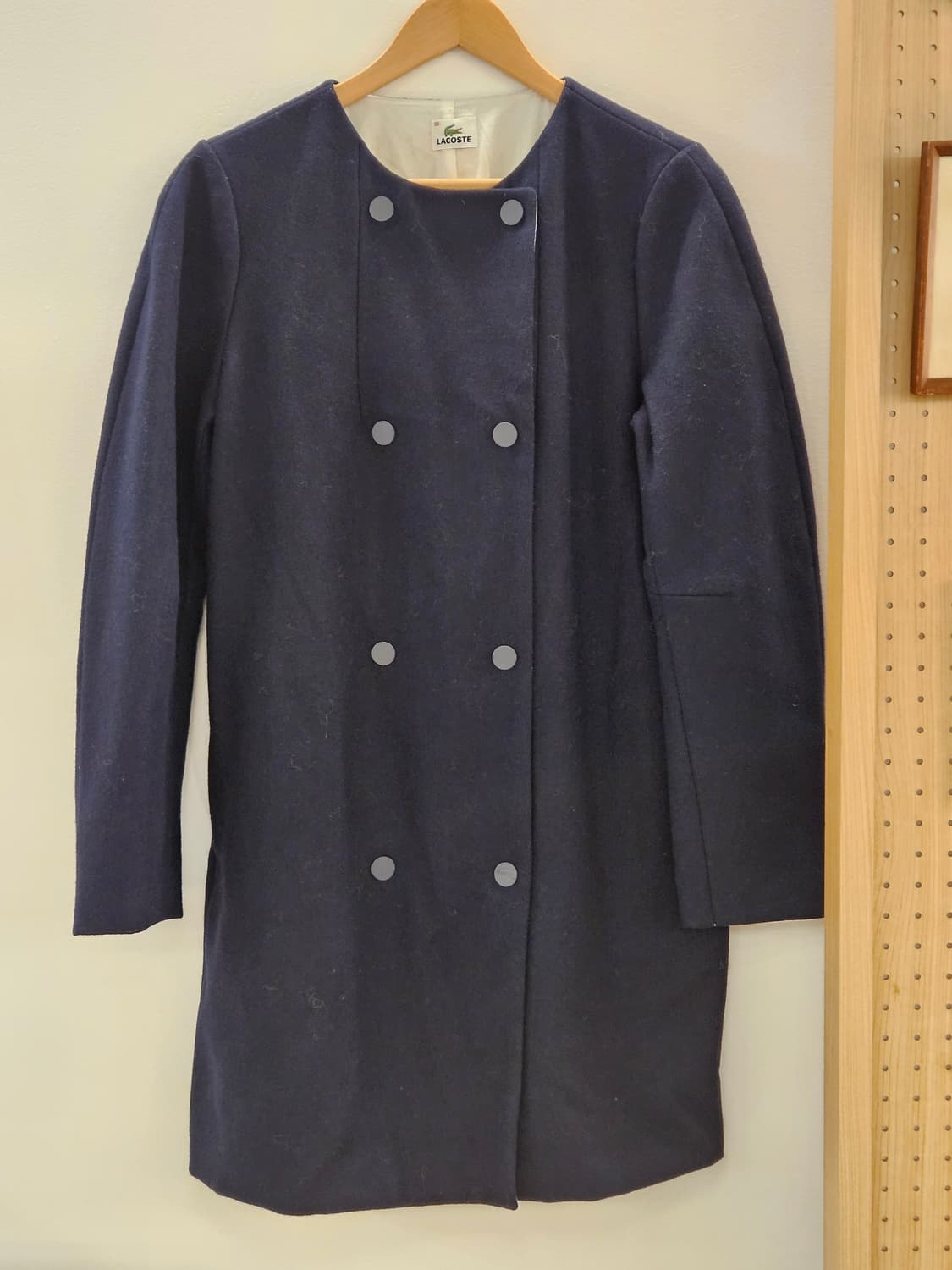 라코스테 네이비 울더블 코트 38 상품이미지1