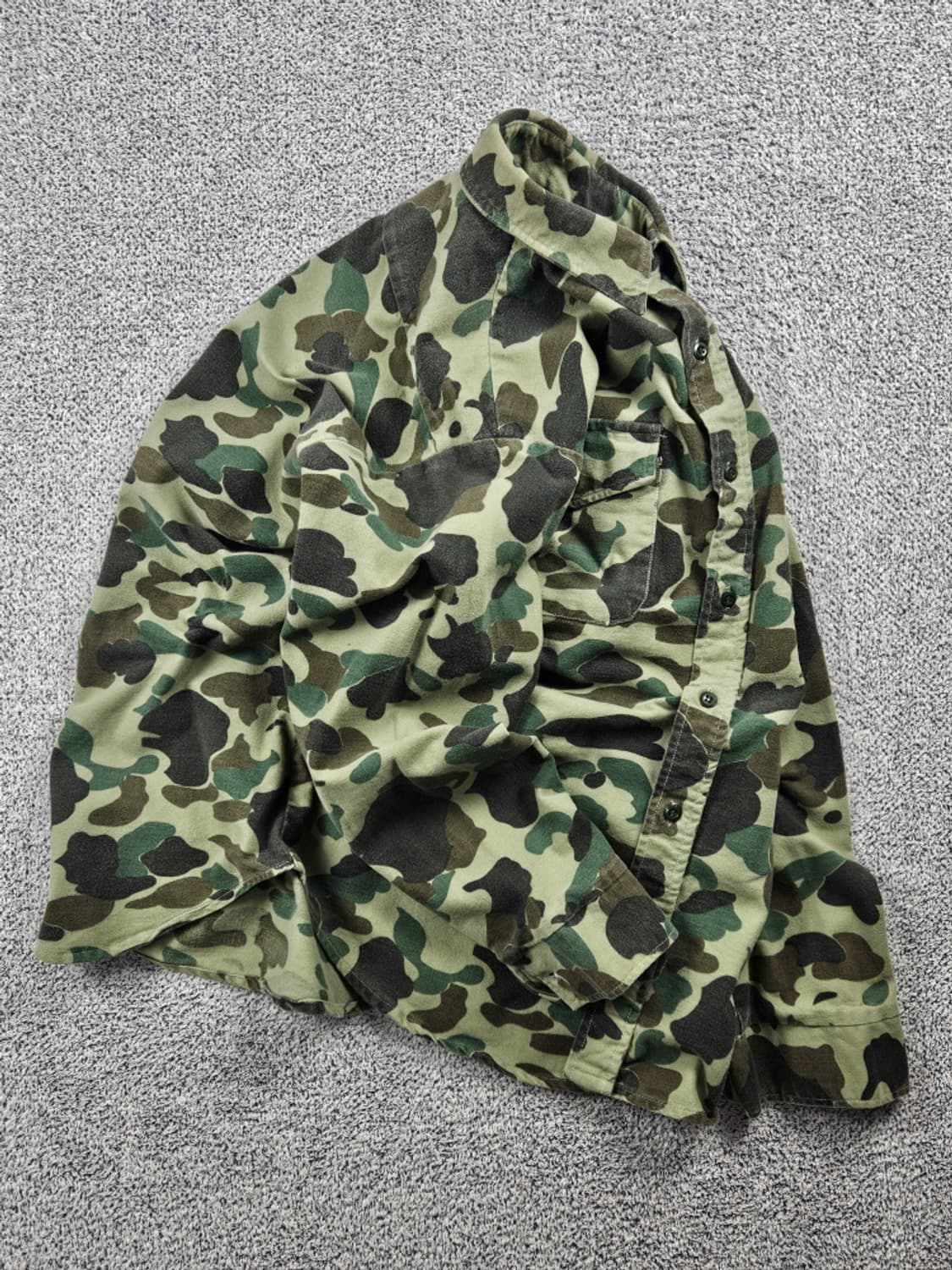 80's USA THE WOODSMAN 카모 헌팅 셔츠 (L)/10537 상품이미지4