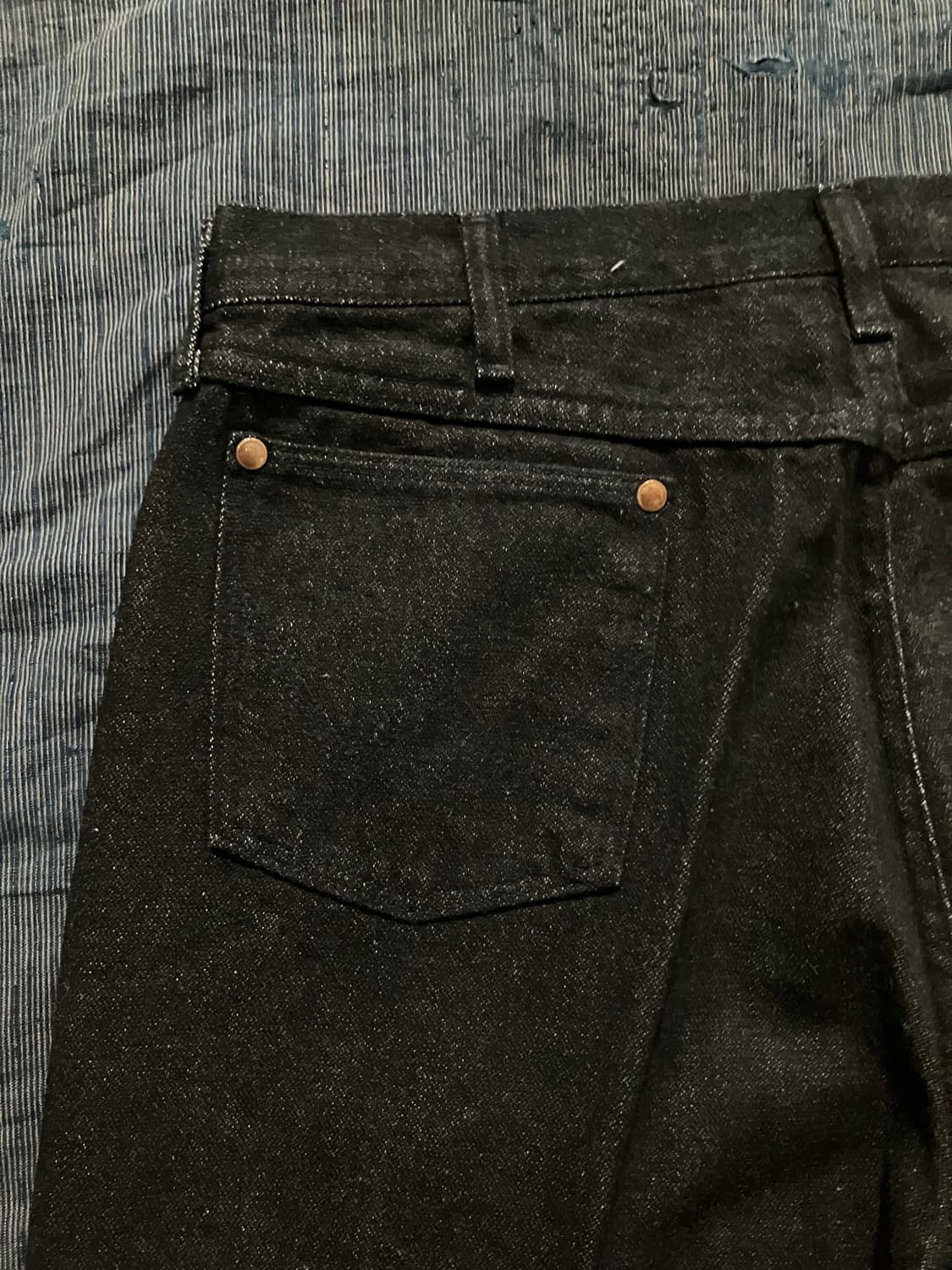 데드스탁 90s USA 빈티지 랭글러 13MWZPB 블랙 데님 팬츠 상품이미지6