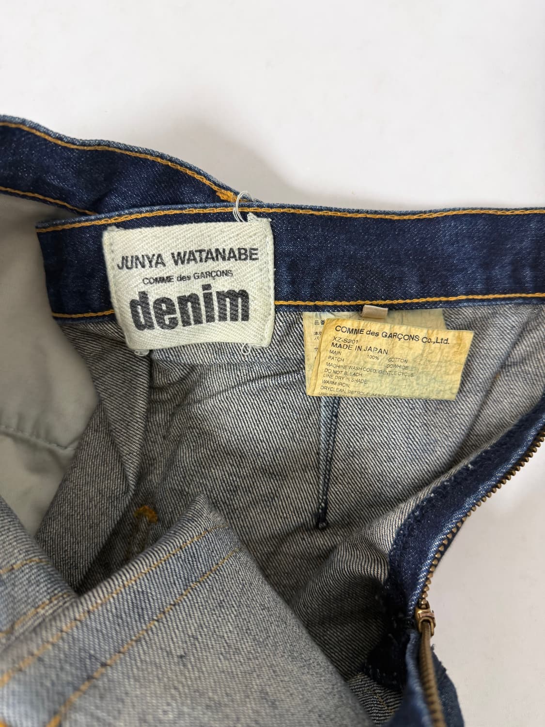 꼼데가르송 준야와타나베 언발데님스커트 상품이미지3