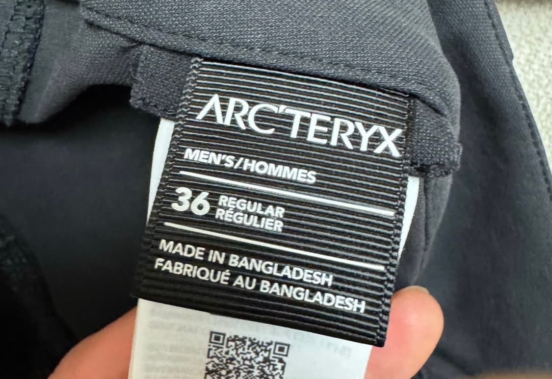 아크테릭스 크로닌 코튼 팬츠 블랙 36R 상품이미지3