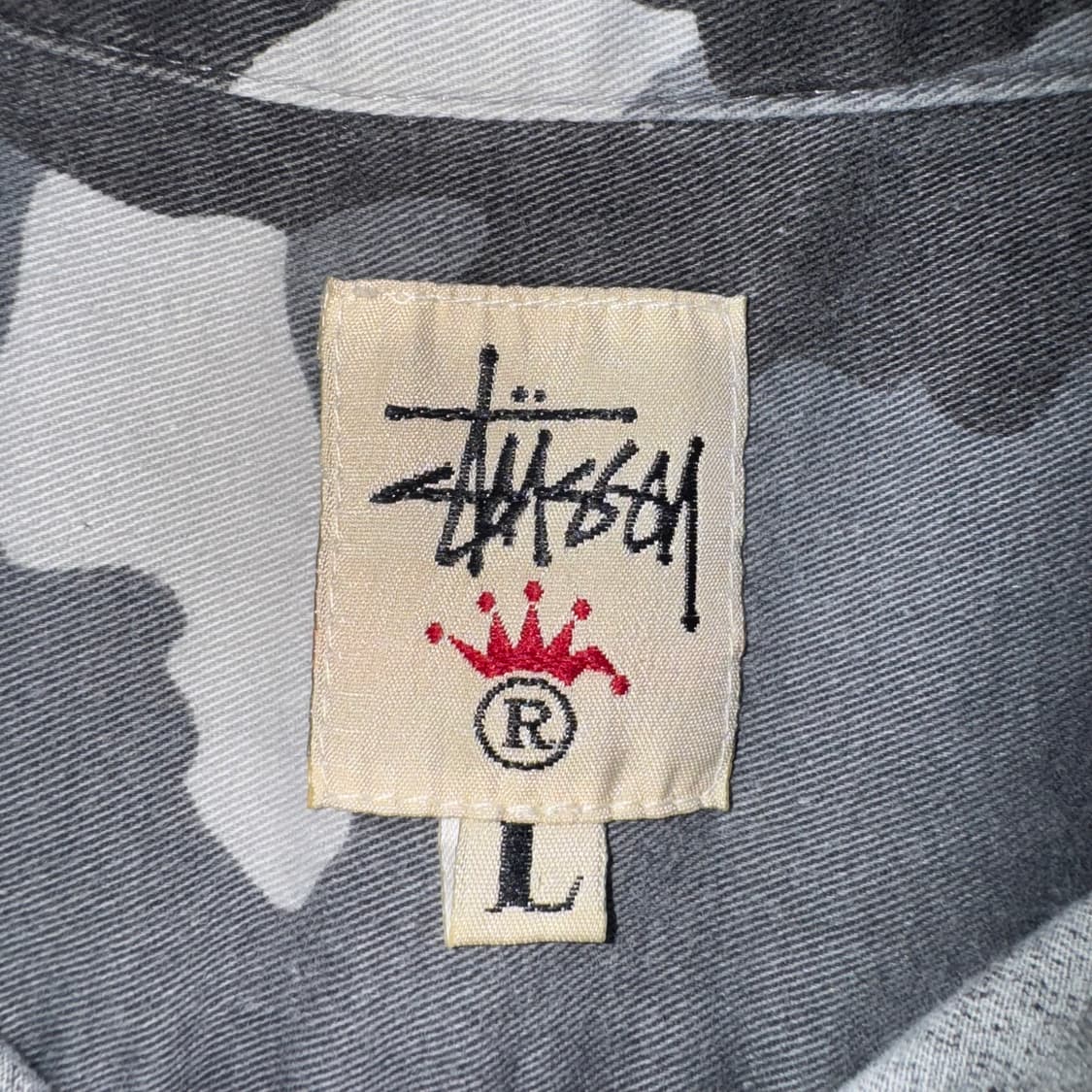 90s 빈티지 숀 스투시 카모 셔츠 ( L ) 상품이미지3