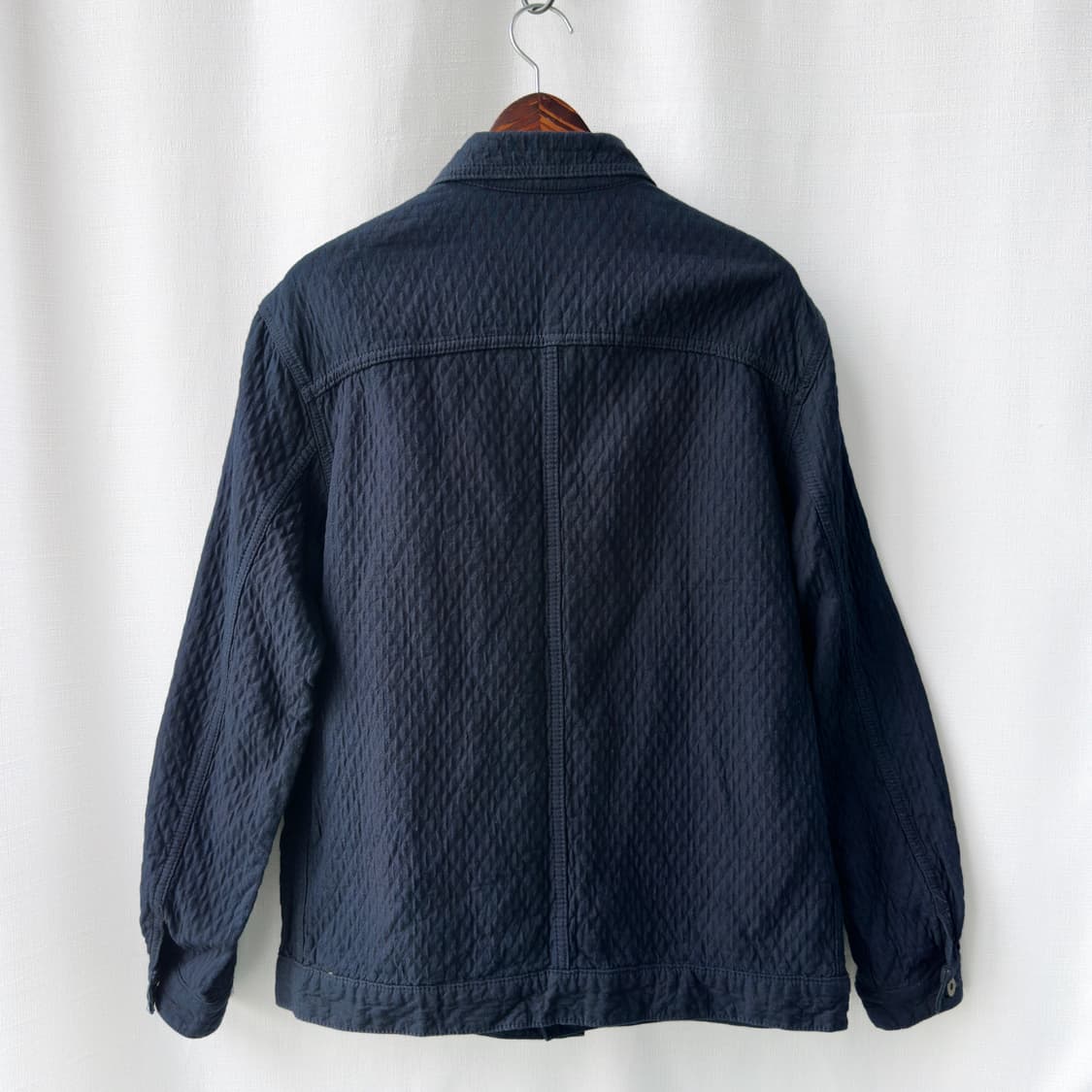 Naked & Famous 퀼티드 인디고 데님 블루종 자켓 L 상품이미지3