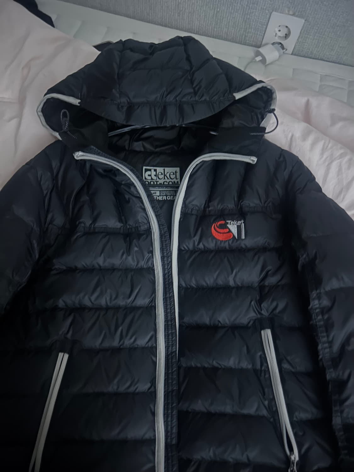 teket CT Lightweight Down Jacket Black 상품이미지2