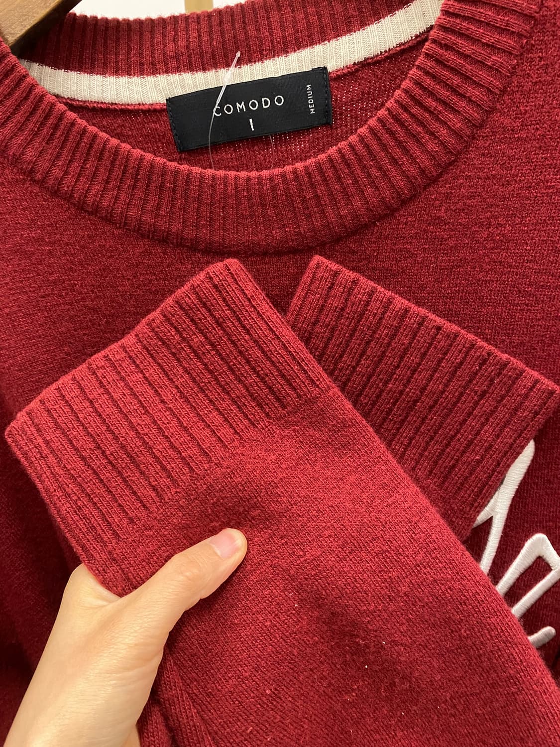 코모도 니트 버건디 상품이미지6