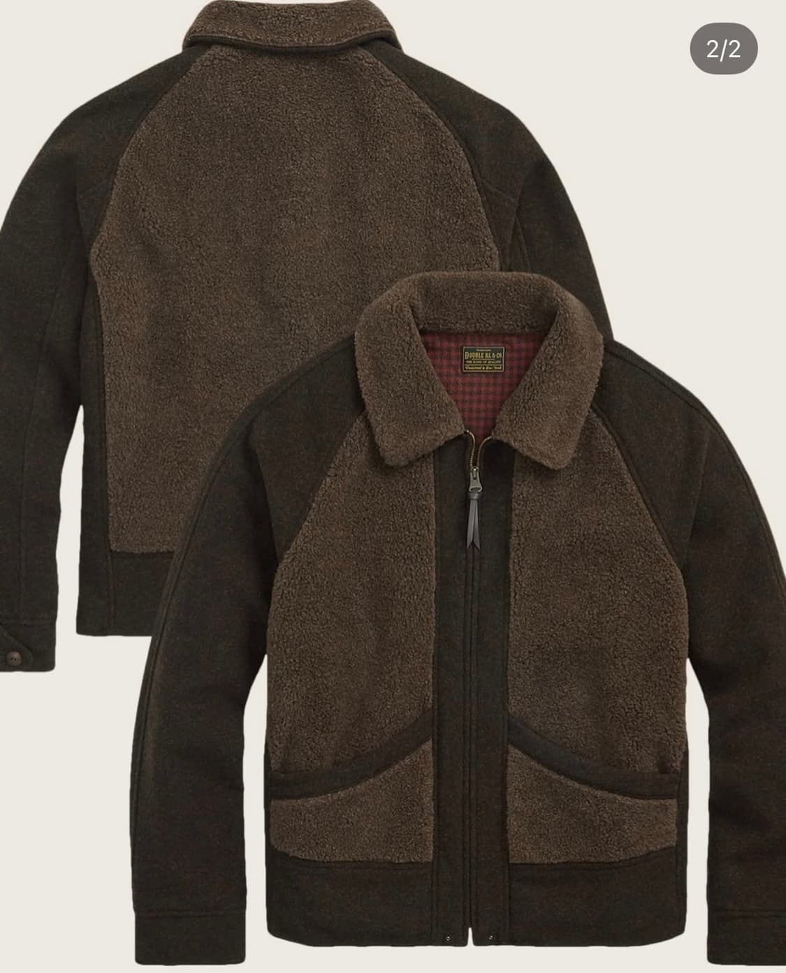 RRL 더블알엘 플리스 그리즐리 자켓 L 상품이미지1