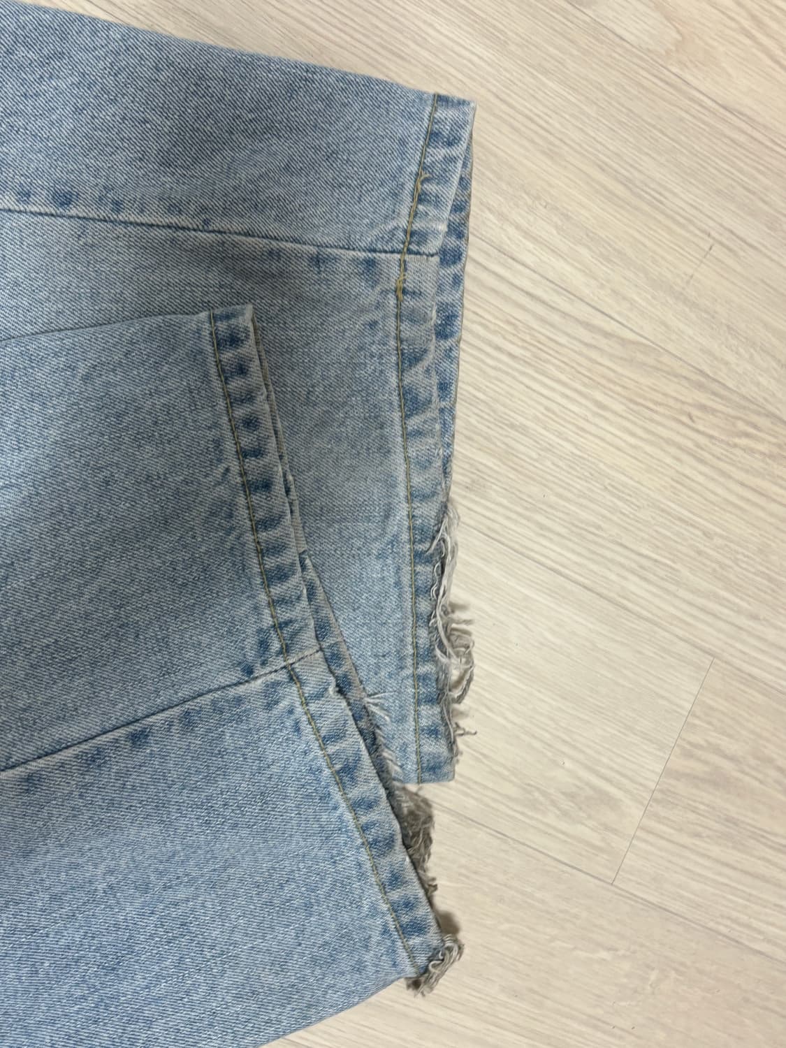 dnsr 파라슈트 와이드 데님 라이트블루 M 상품이미지2