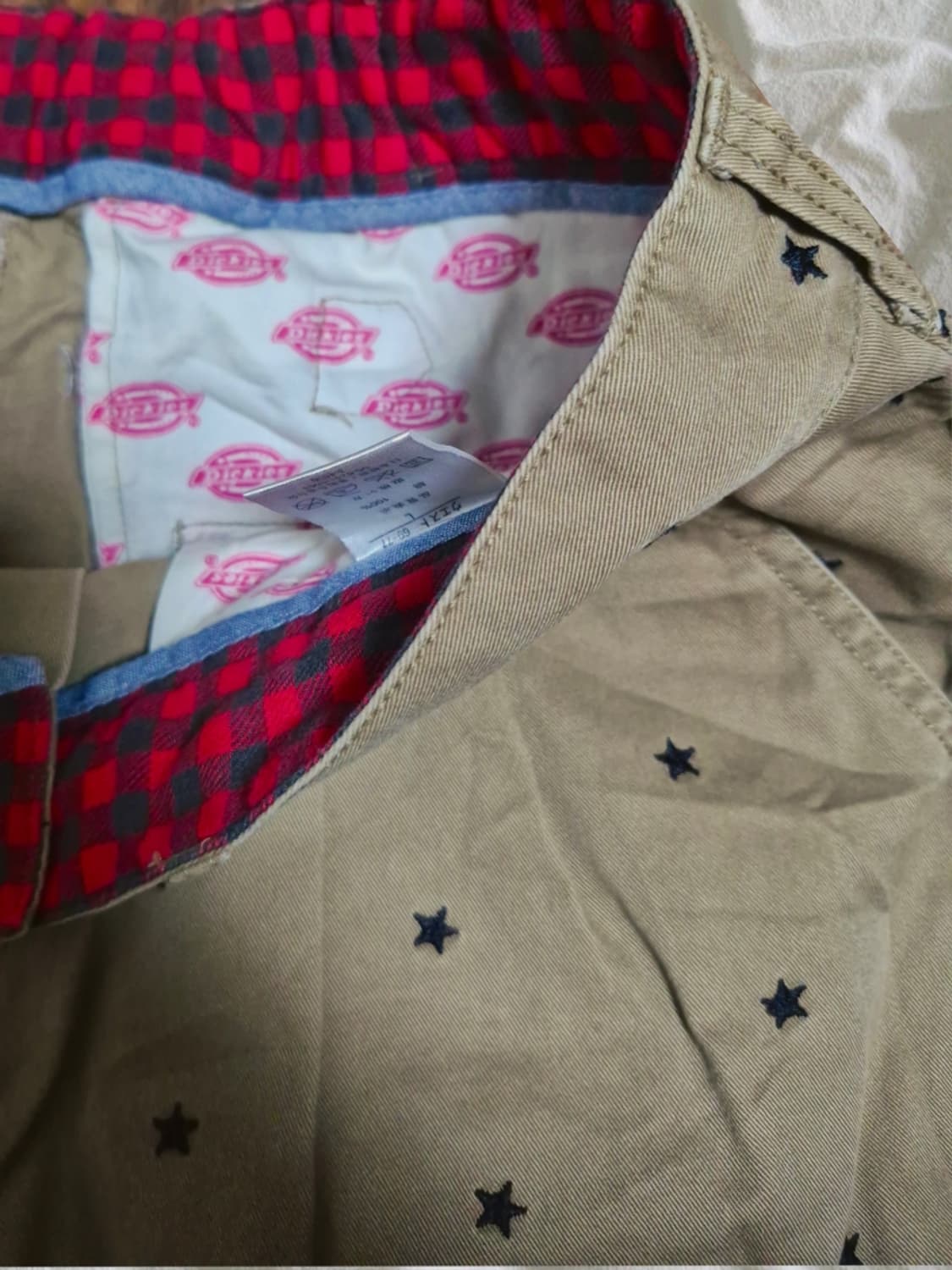 빈티지 디키즈 디즈니 콜라보 미키마우스 별 자수 7부 바지 상품이미지6