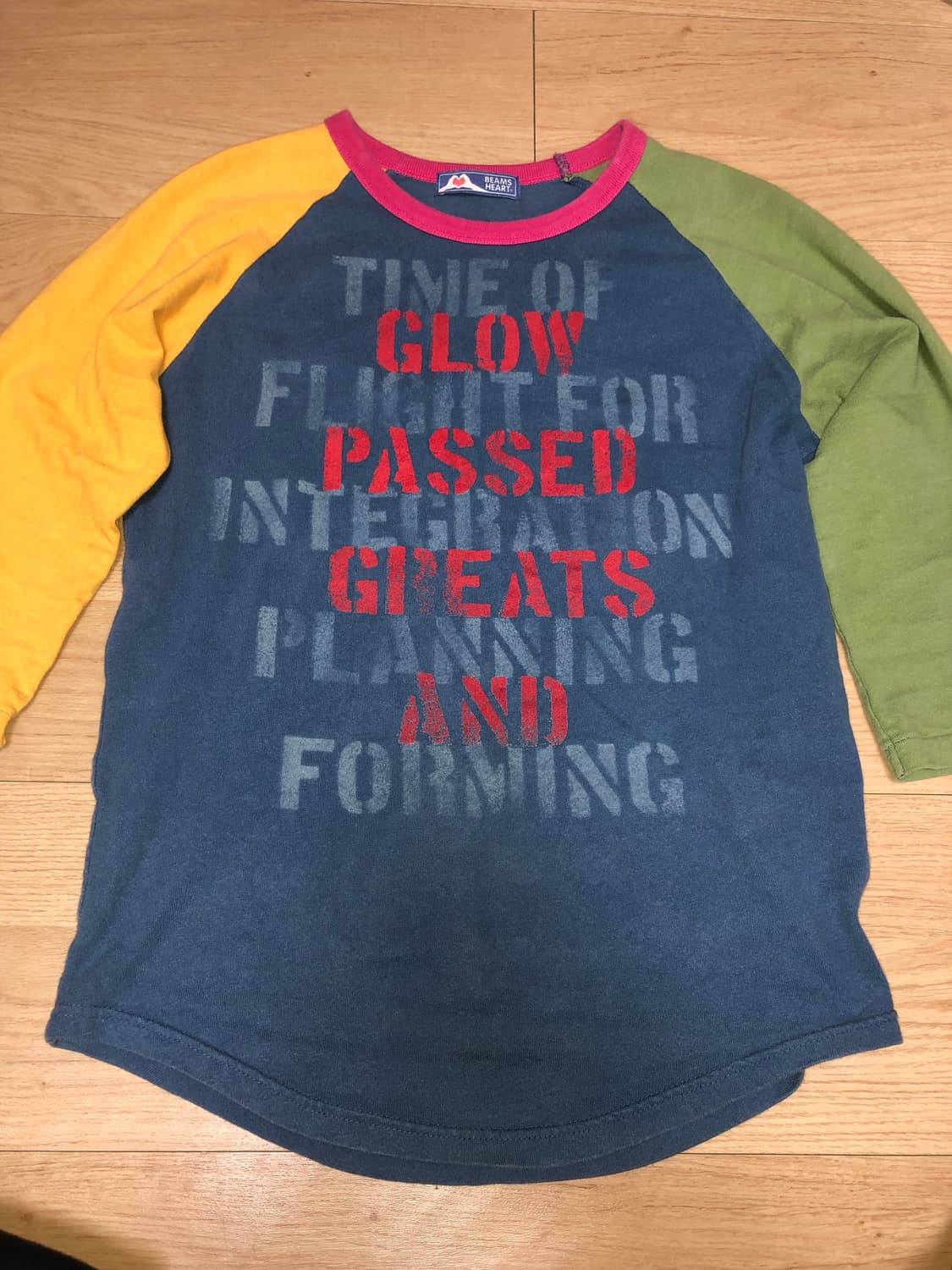 빔즈하트 래글런 나그랑 7부 티셔츠 상품이미지1