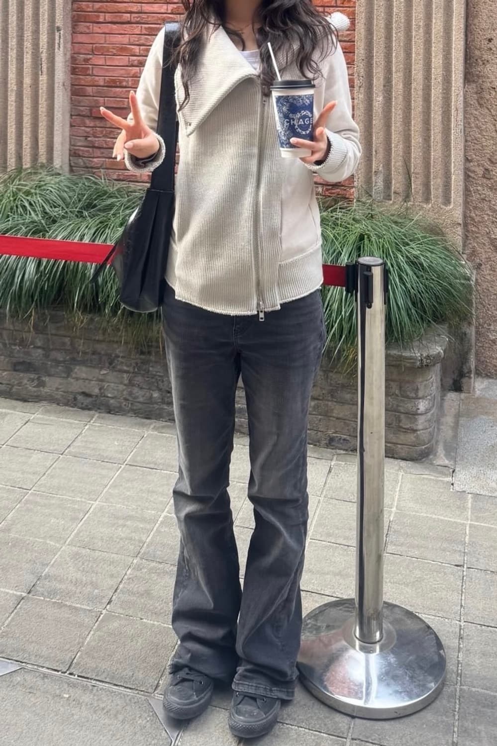 스컬프터 집업 자켓 더티 화이트 상품이미지4