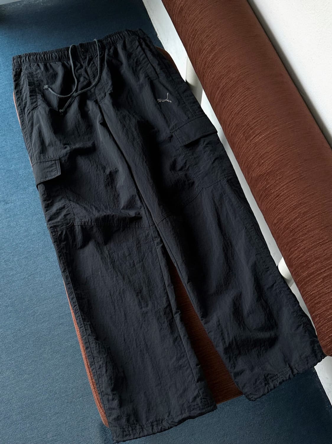 Washed nylon design cargo pants 상품이미지3