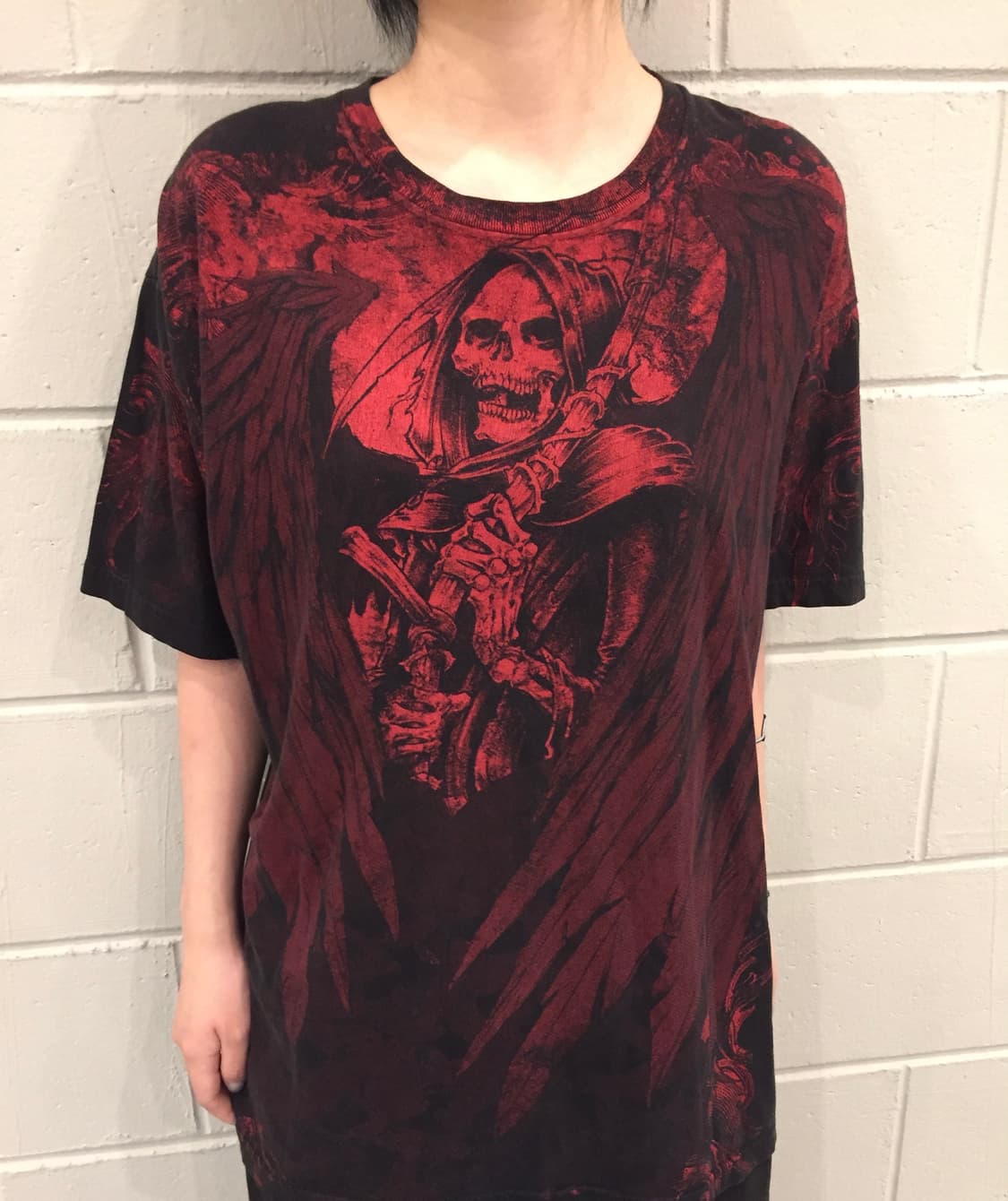 Gothic Skull Grim Reaper T-Shirt 상품이미지1