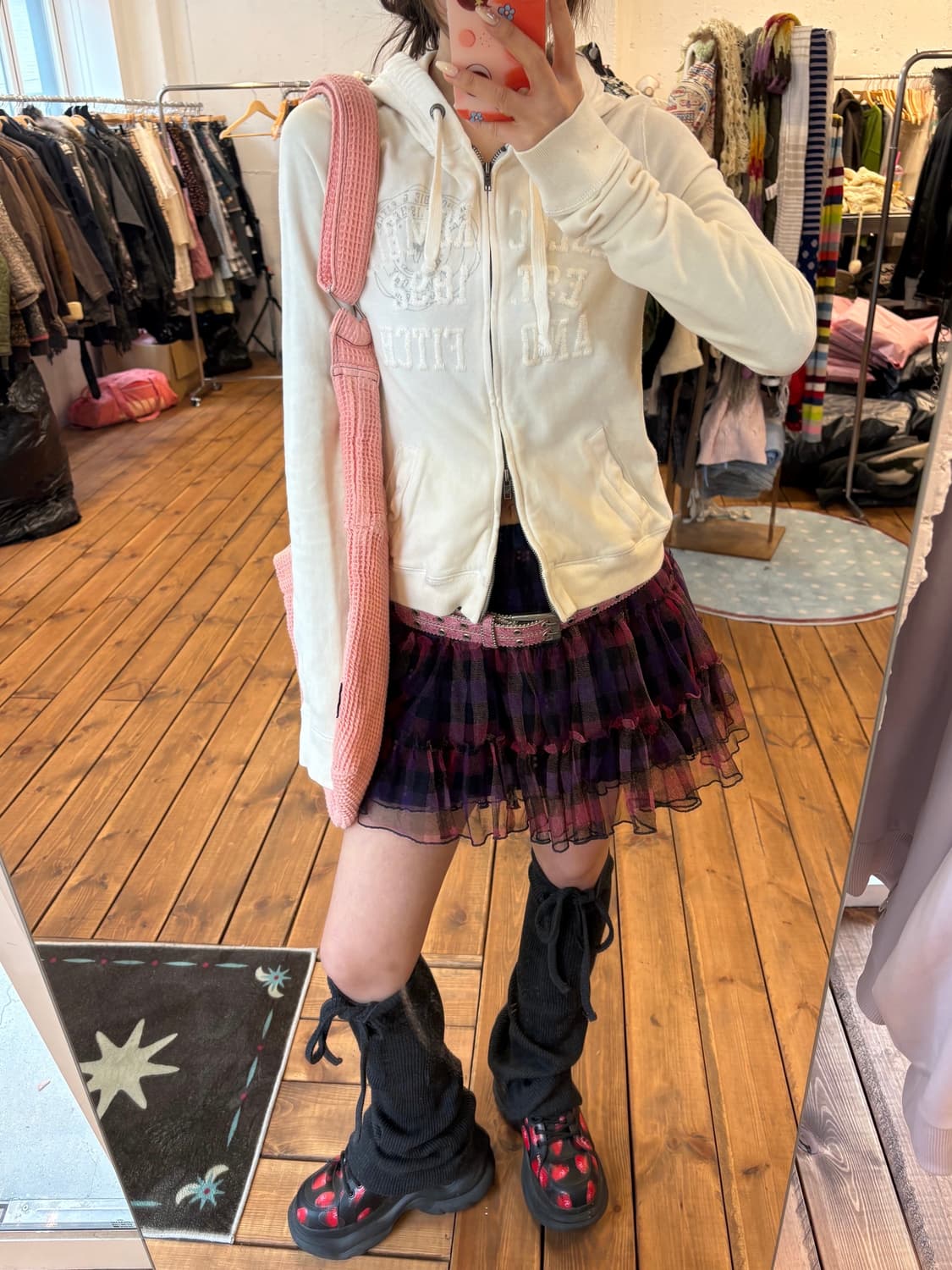 아베크롬비 크림 투웨이 후드집업 상품이미지3