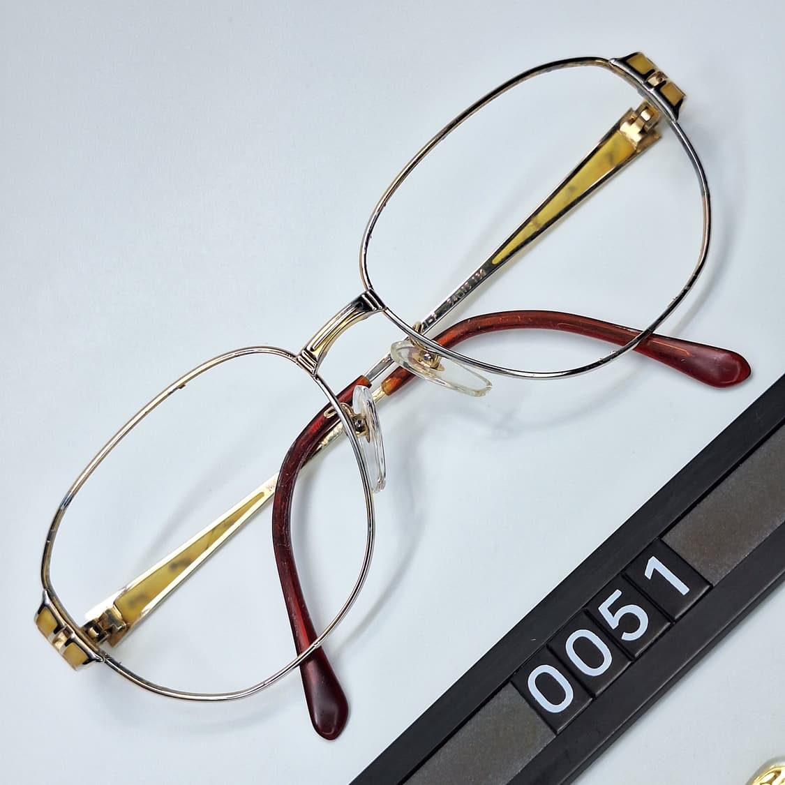 입생로랑 30-4655 순 티타늄 안경테/일본 수입 명품 빈티지 레트로 상품이미지1