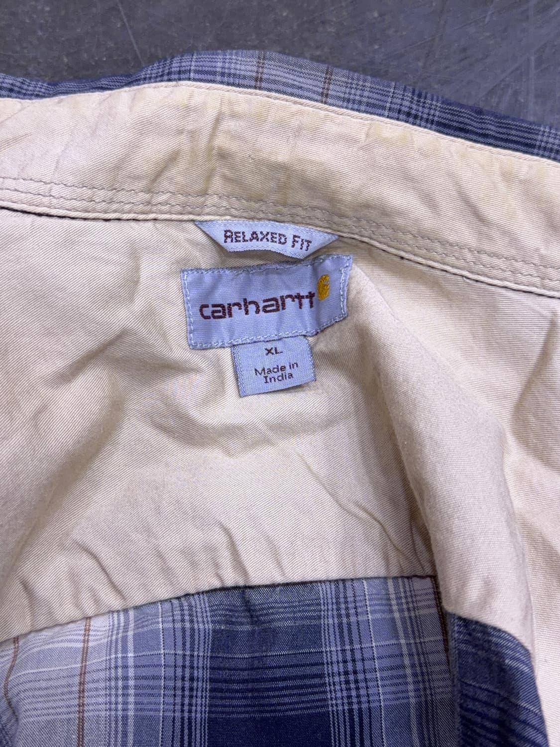 칼하트 릴렉스핏 원포켓 캐쥬얼 체크셔츠 남방 XL 상품이미지7