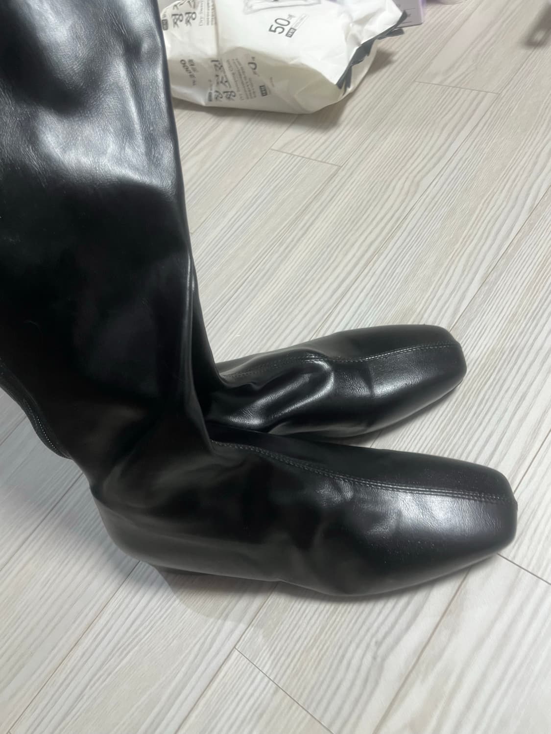 미사용 | 245 롱부츠 굽 3cm 상품이미지7