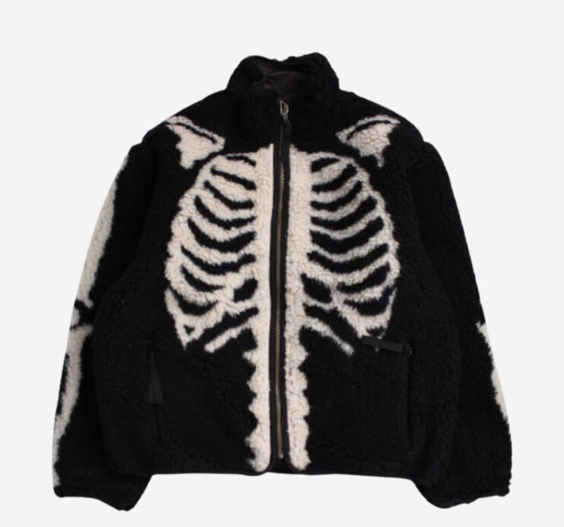 캐피탈 본 패턴 보아 플리스 후리스 리버시블 블루종 5  상품이미지1