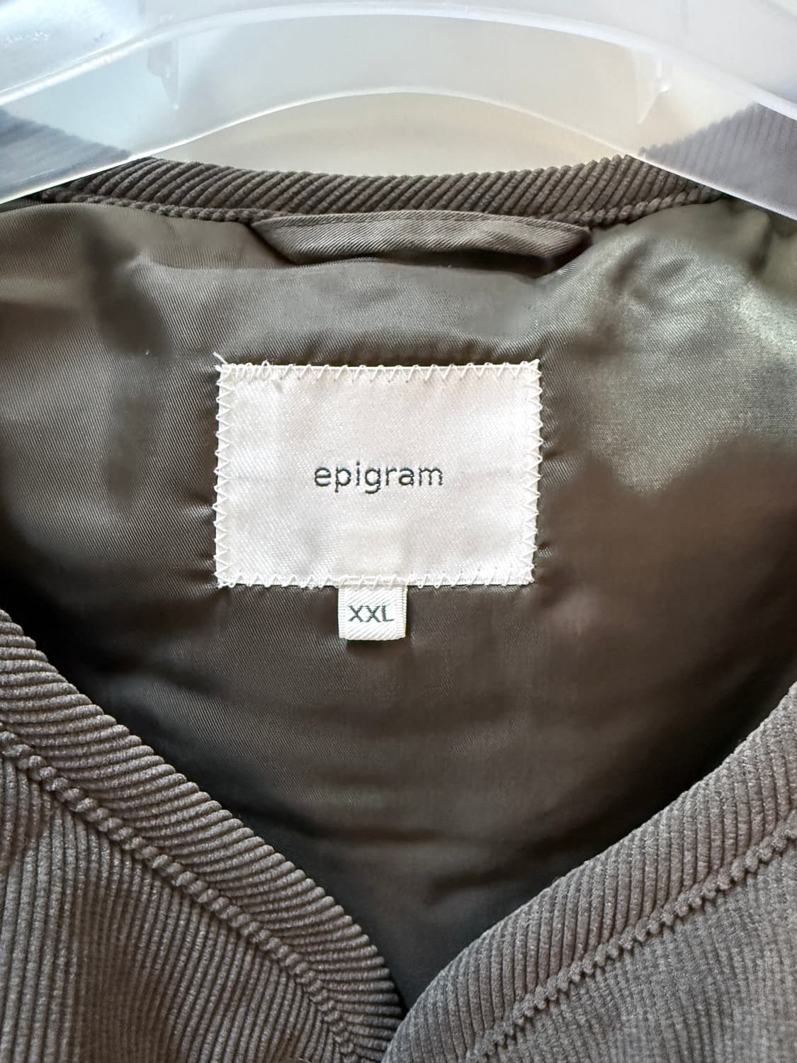 에피그램 코듀로이 퀼팅베스트(카키브라운 XXL) 상품이미지3