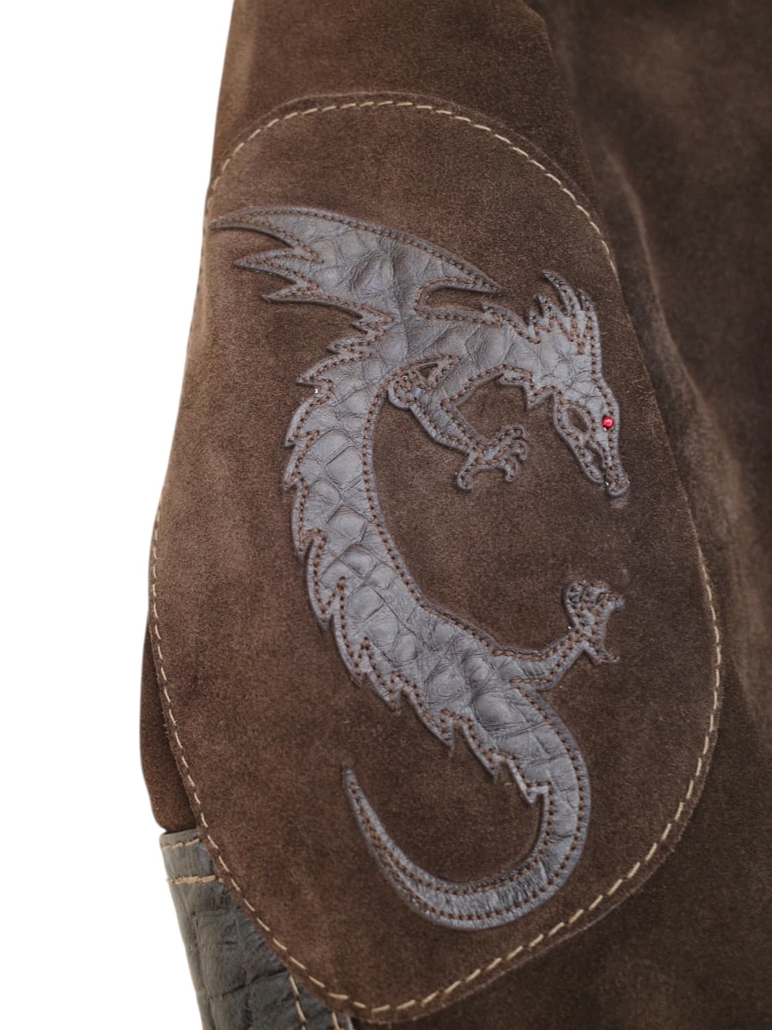 00‘s 알마니 진스 드래곤 레더 자켓 상품이미지2