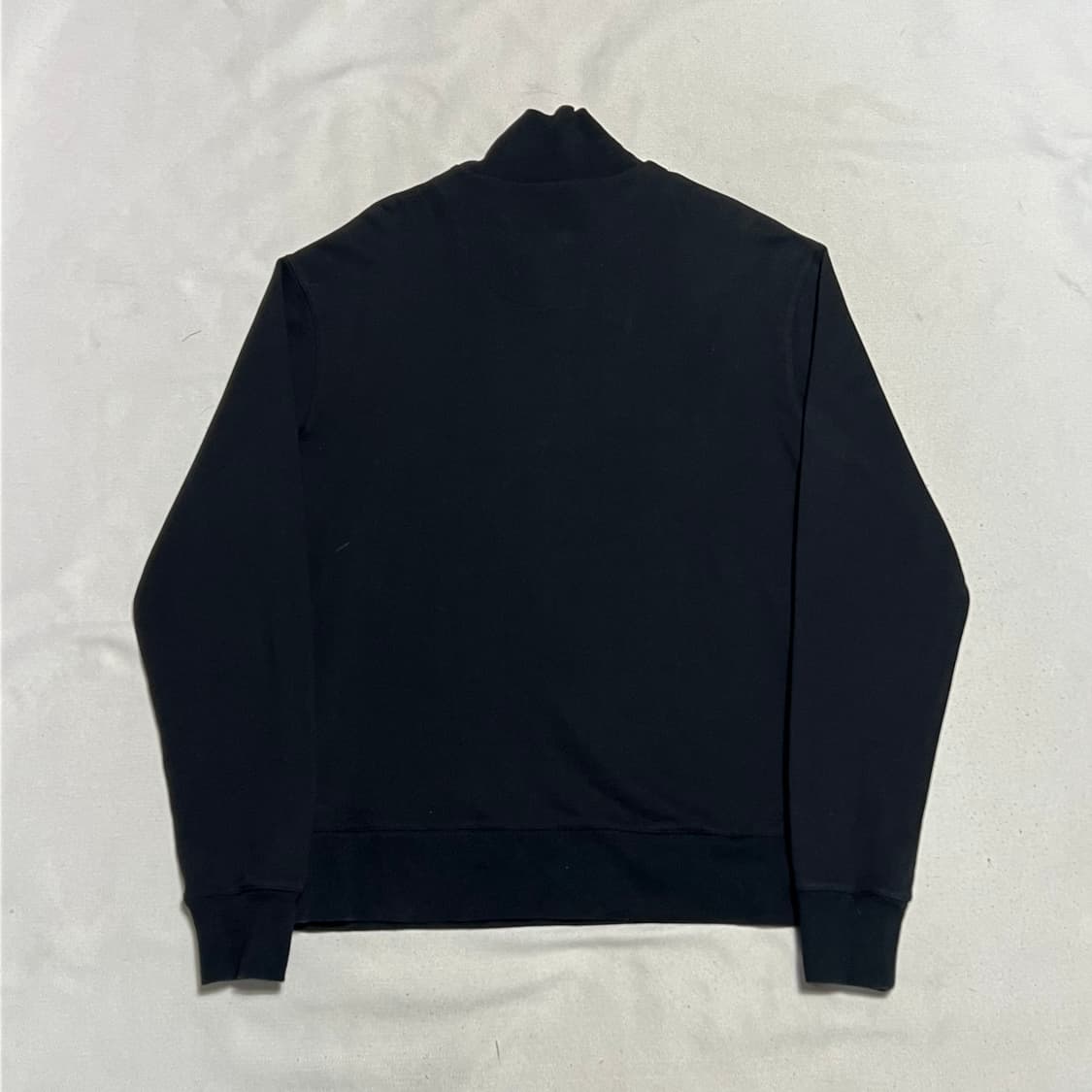 S 메종키츠네 폭스헤드 블랙 하프집업 긴팔티셔츠 상품이미지3