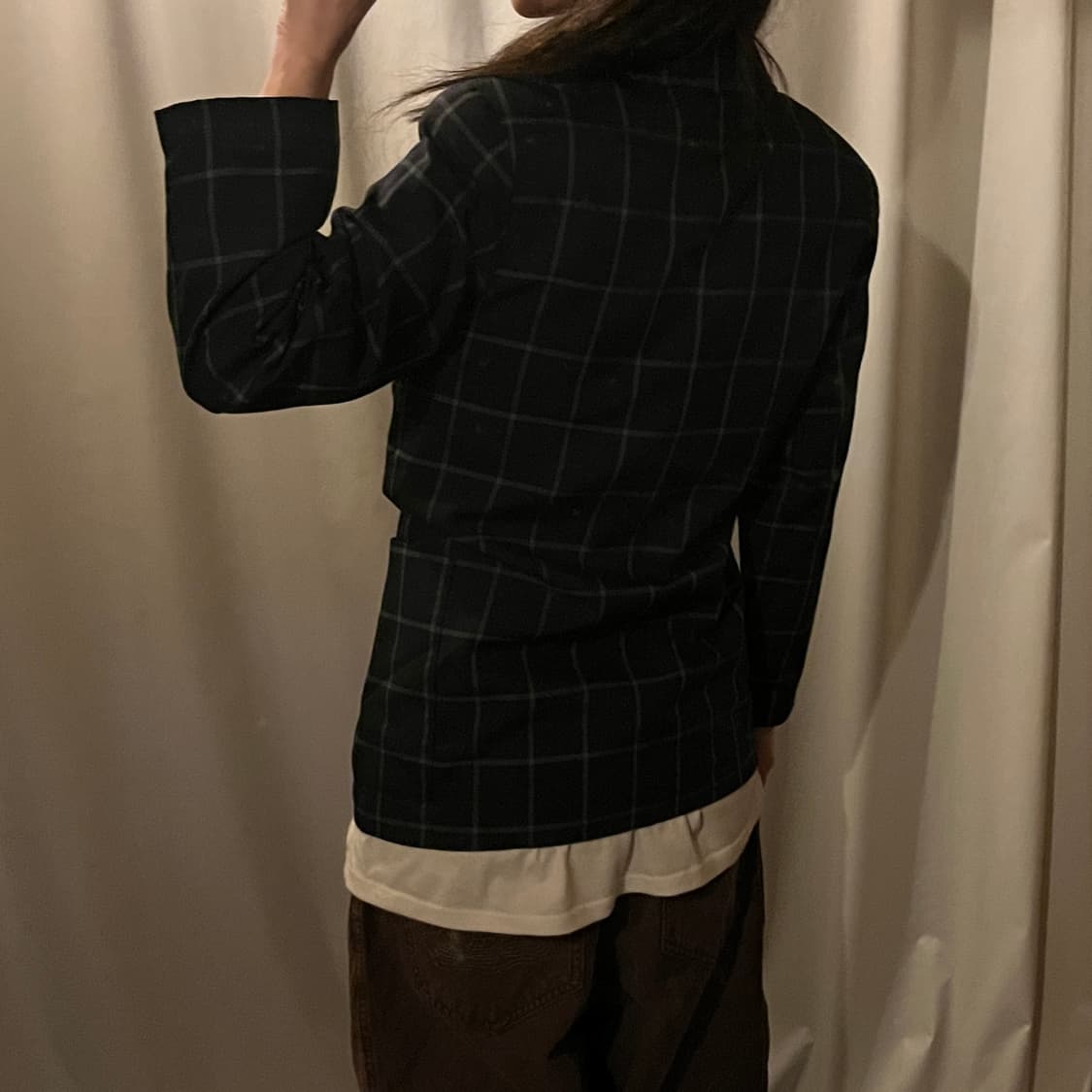 버버리 체크 더블 브레스트 자켓 상품이미지3