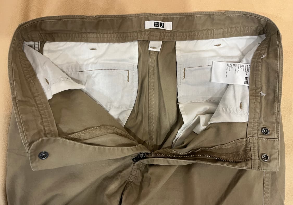 유니클로u 와이드핏치노팬츠(24ss) 상품이미지3