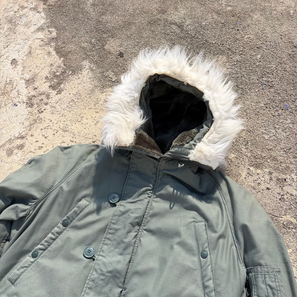 00s USA 미군 오리지널 N-3B 익스트림 파카 M 상품이미지2