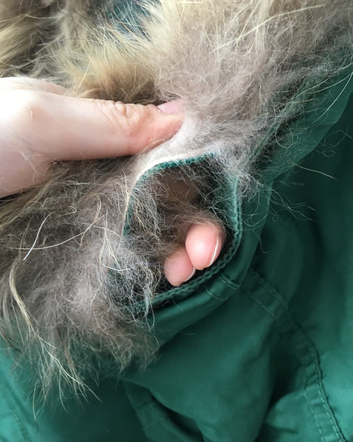 Fake fur hood jacket 상품이미지5