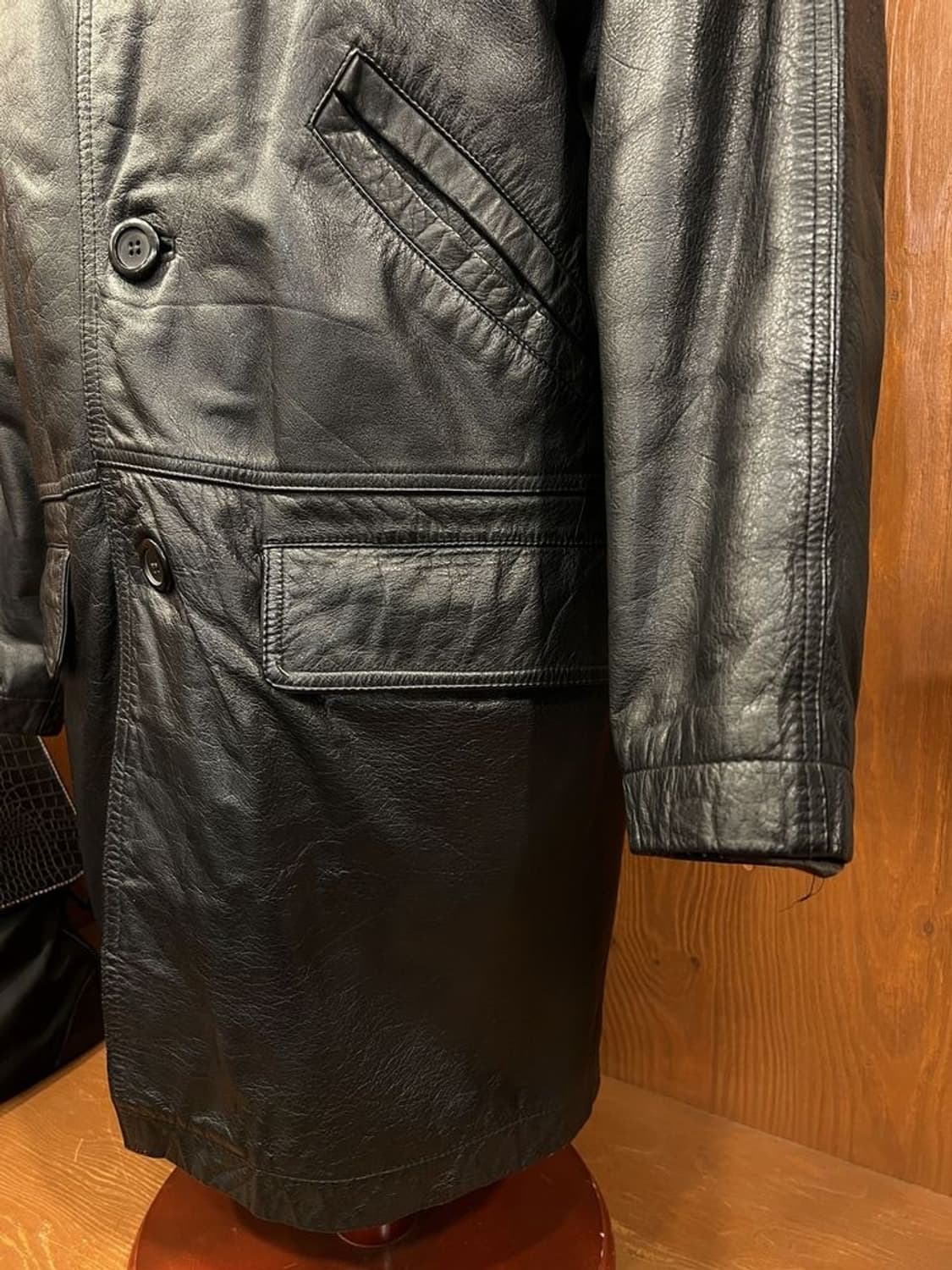 프레이크 레더 카코트 상품이미지3