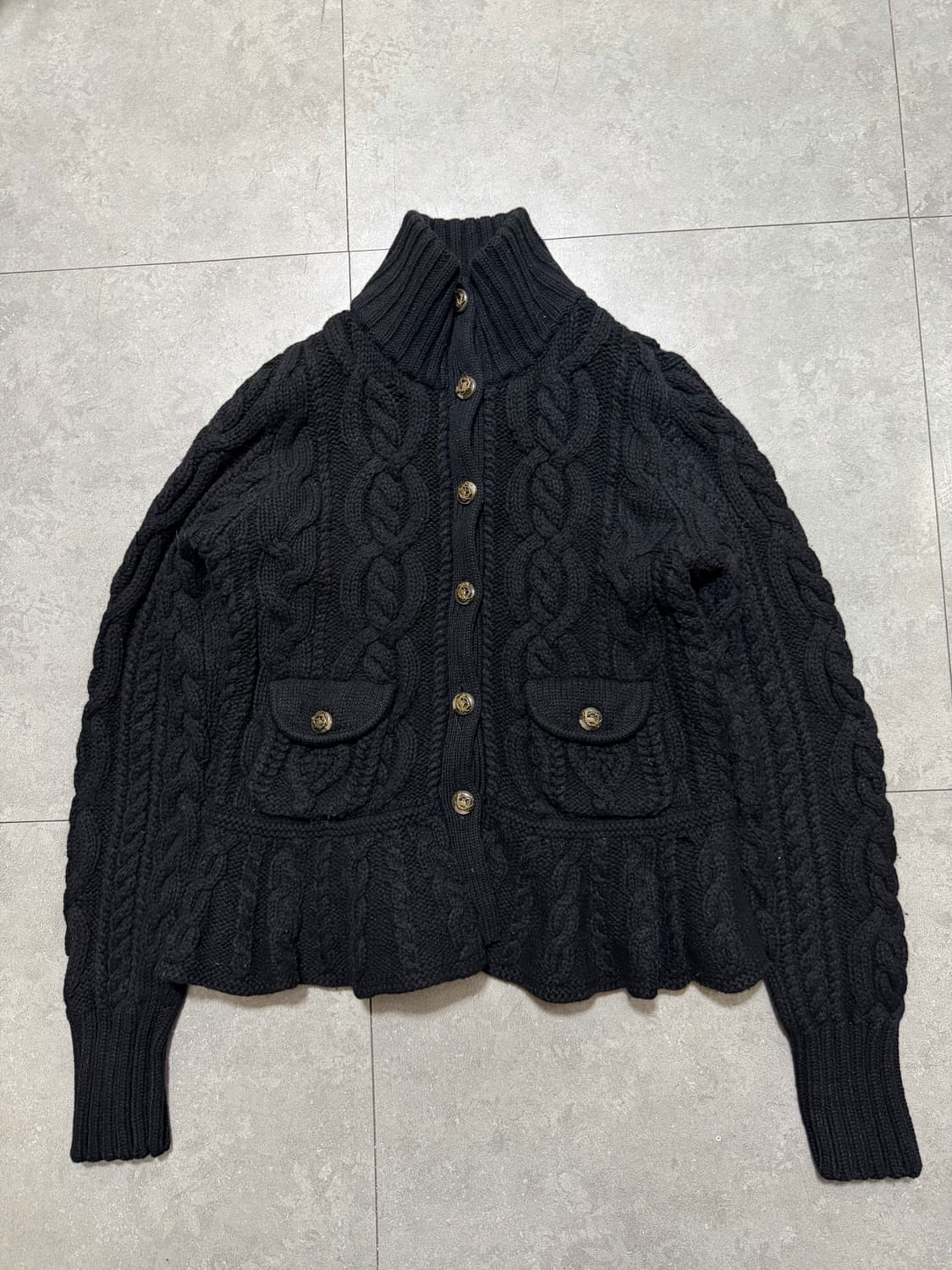 랄프로렌 폴로 주니어  빈티지 코튼  니트 가디건 자켓 44size   상품이미지1