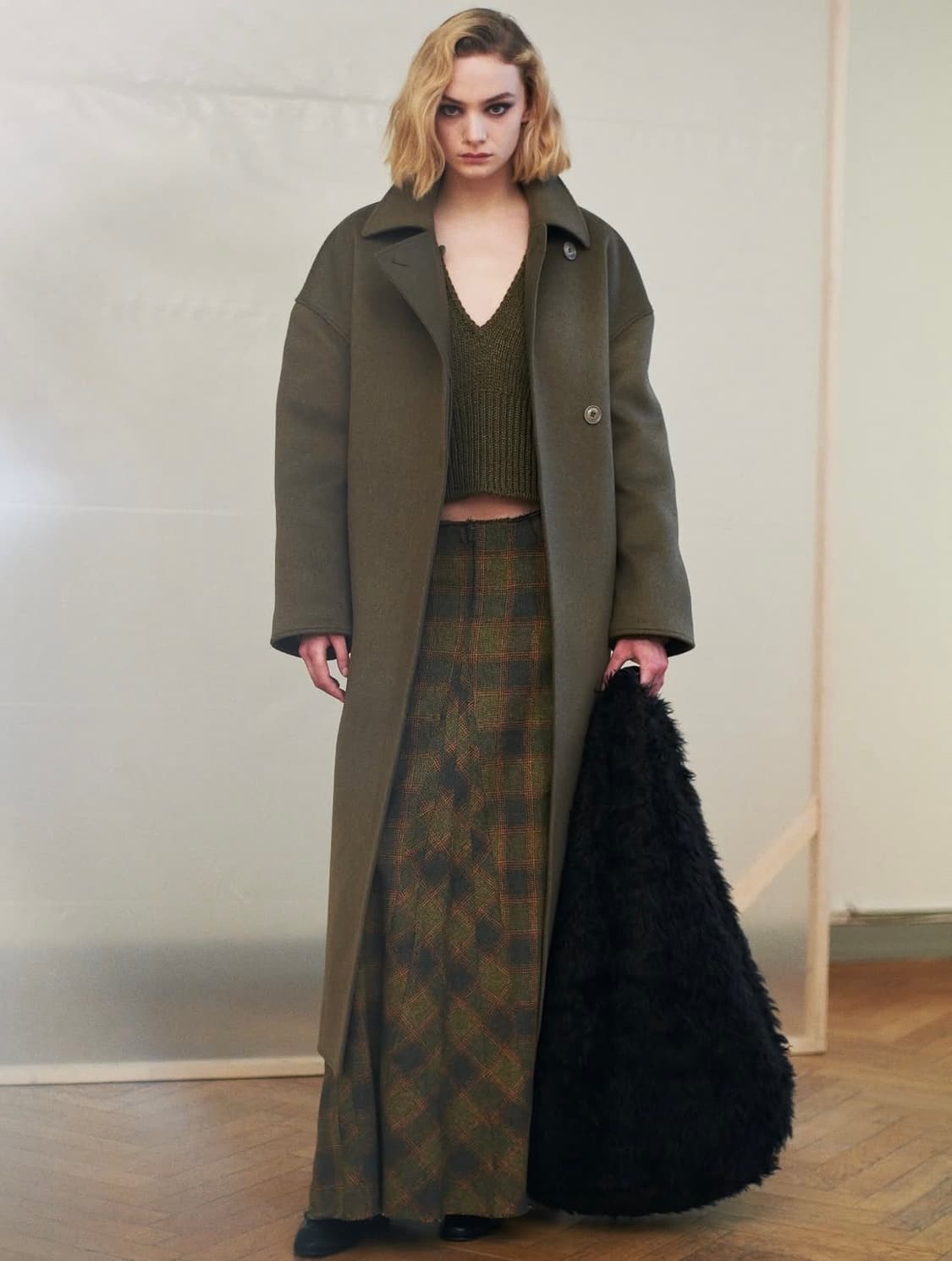 아워레가시 25fw DRIP BAG/드립백_브라운 헤어리 울 상품이미지3