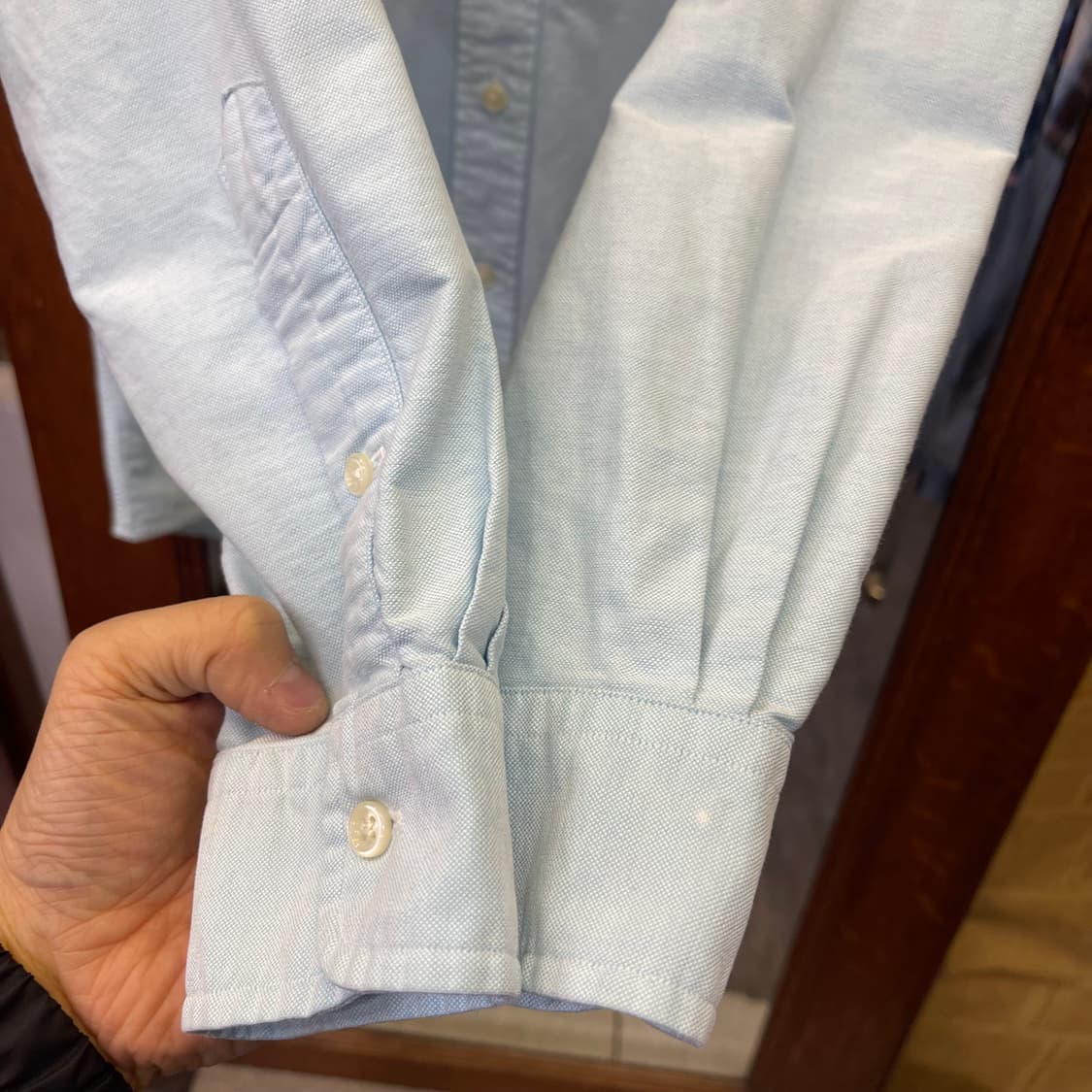 폴로 코튼 셔츠 커스텀핏 상품이미지5