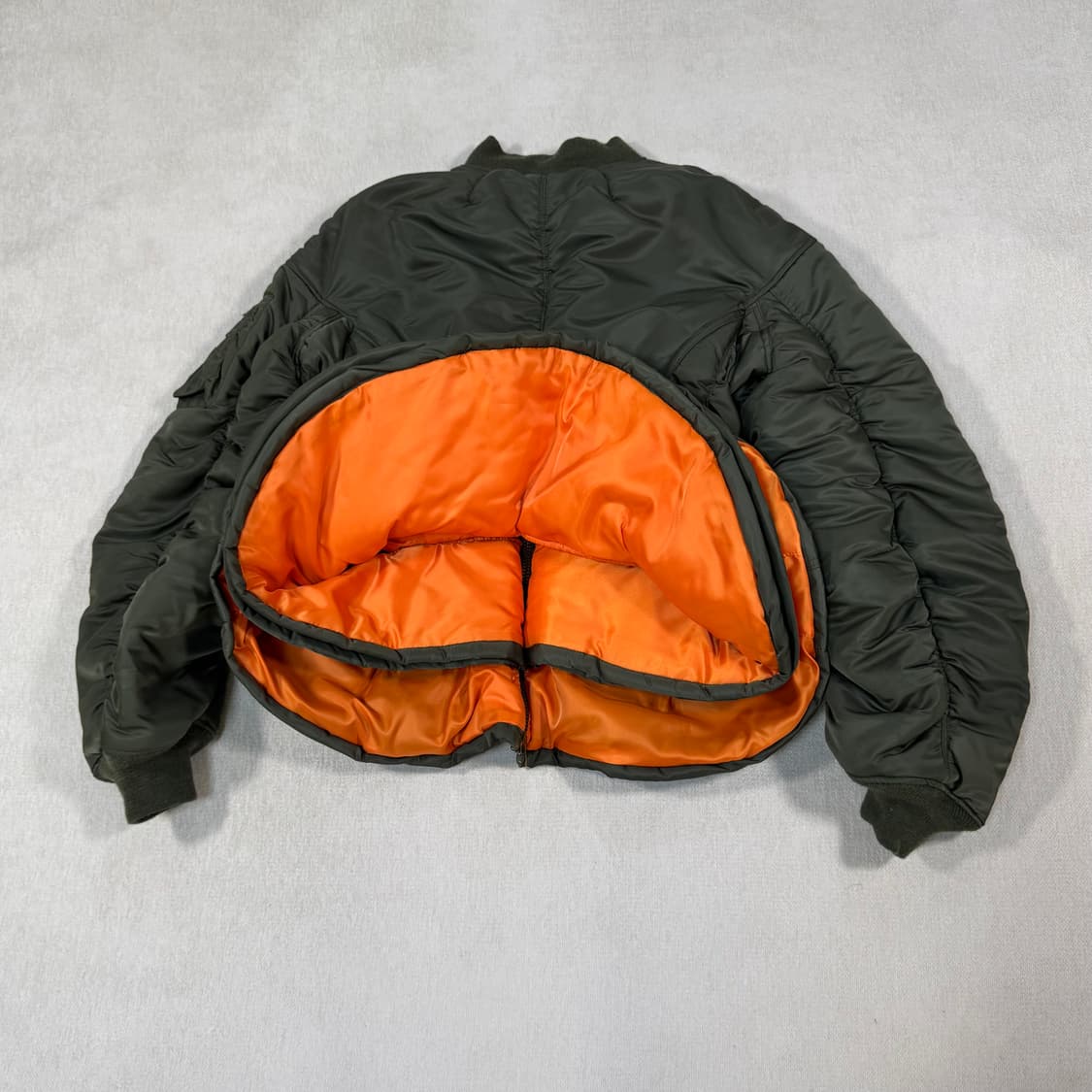 Nylon Corseted Khaki  Bomber Jacket 상품이미지7