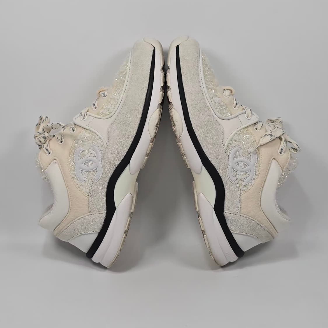 샤넬 CC로고 트위드 스니커즈 ( 235 ) 상품이미지4