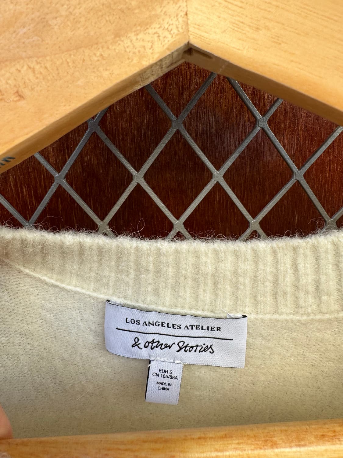 앤아더스토리즈 아가일 오버핏 알파카 니트 스웨터 S 상품이미지7