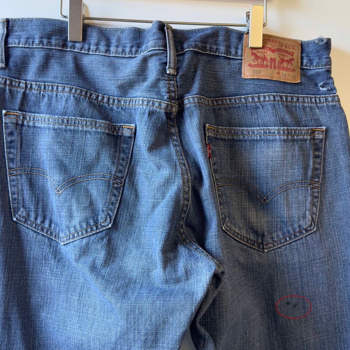 리바이스 569 데님팬츠 W34 L32 상품이미지7