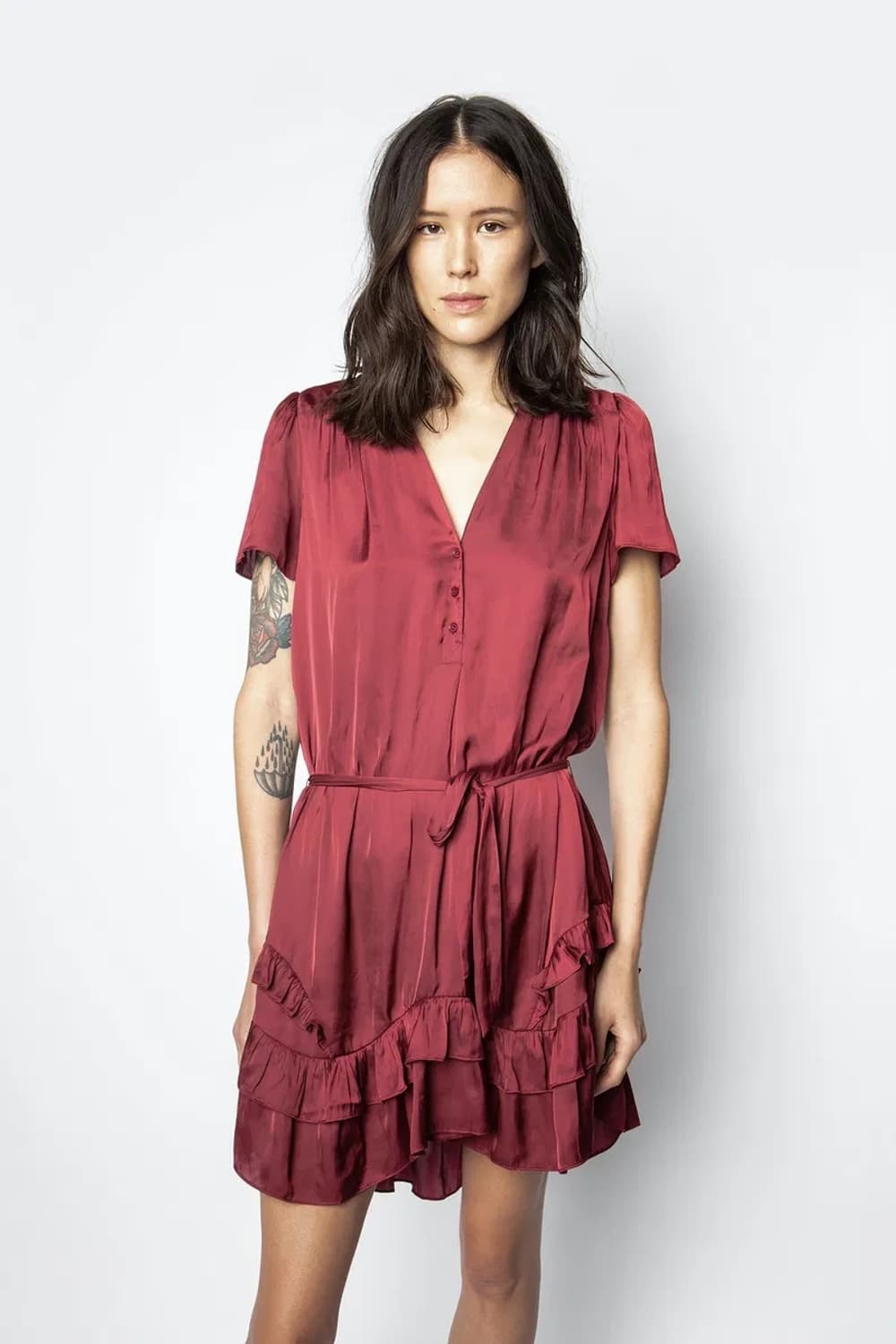 쟈딕앤볼테르 린크 새틴 원피스(새제품) 상품이미지2