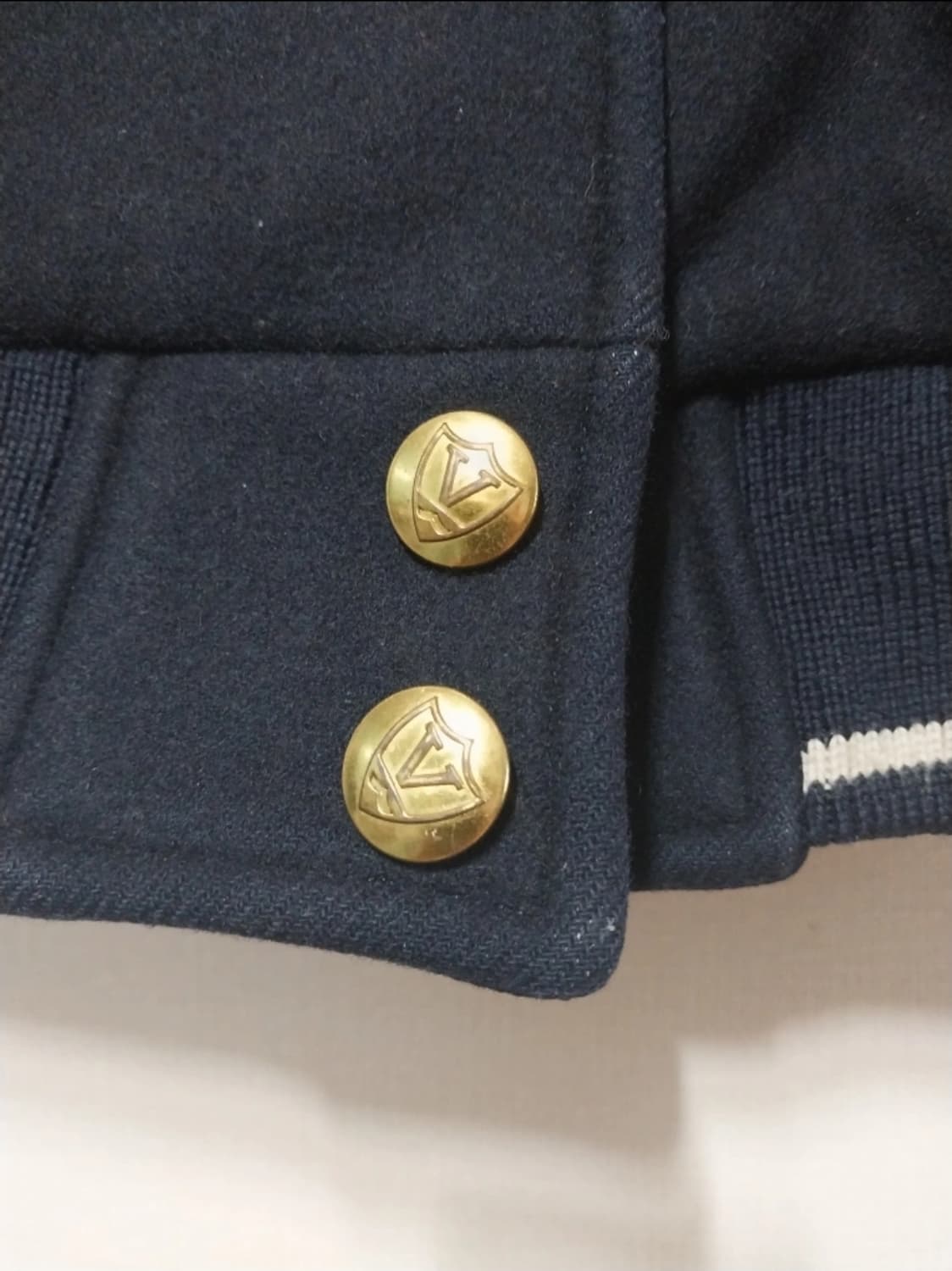 VAN Jacket Inc. 바시티 울 가죽 자켓 상품이미지5