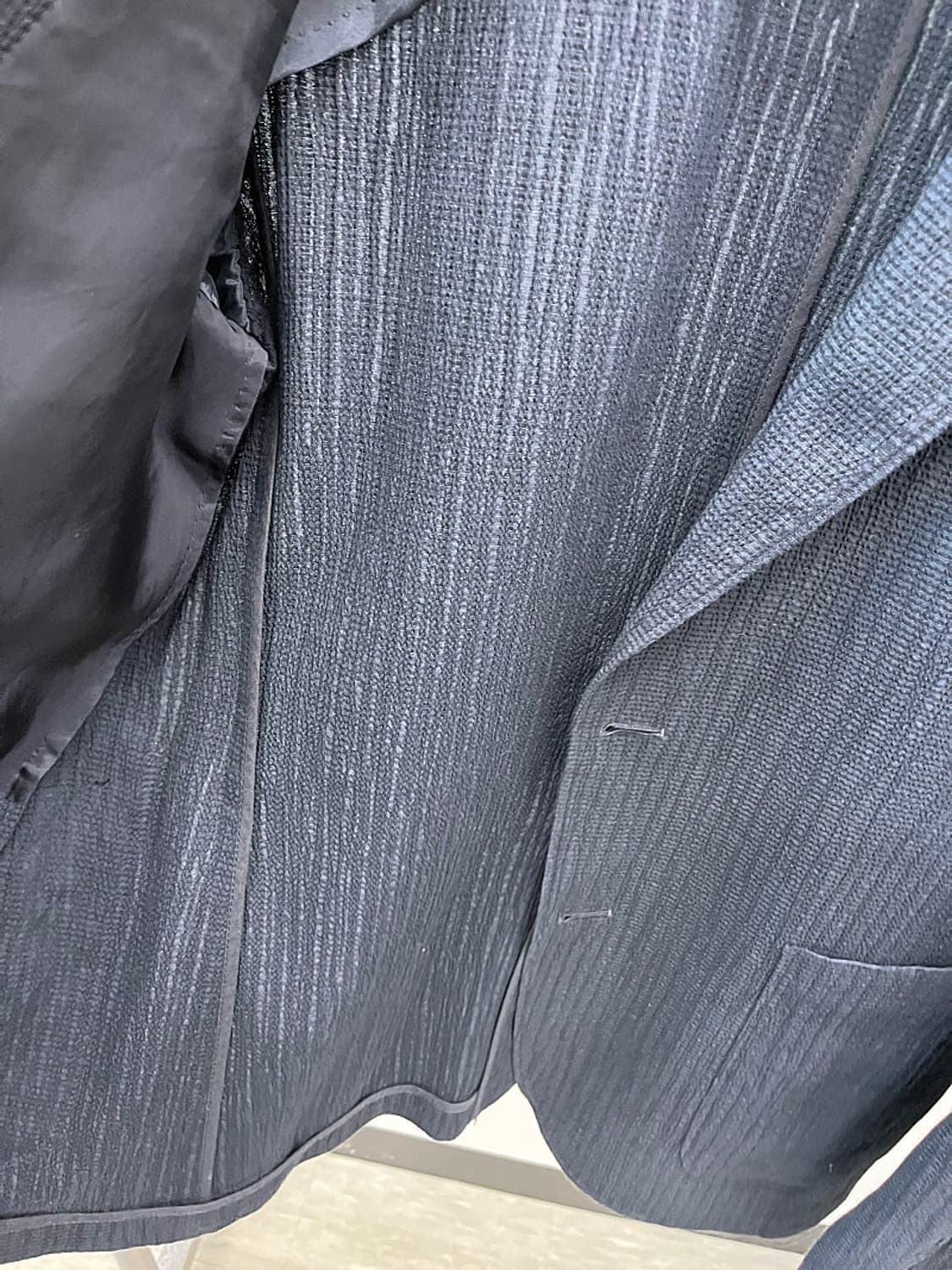 100) 타임 플리츠 시어서커 자켓  상품이미지3